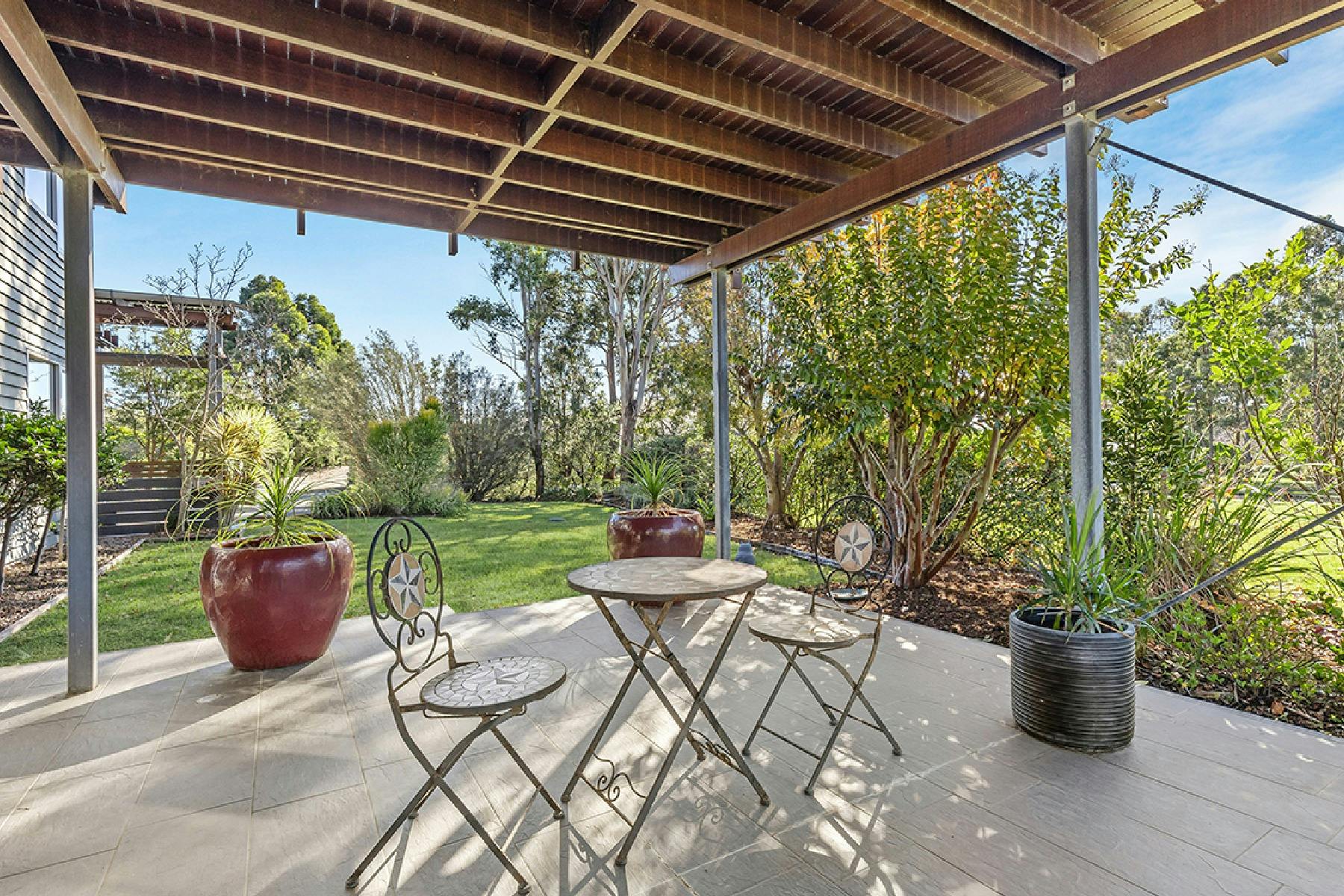The Pavilion outdoor seating area