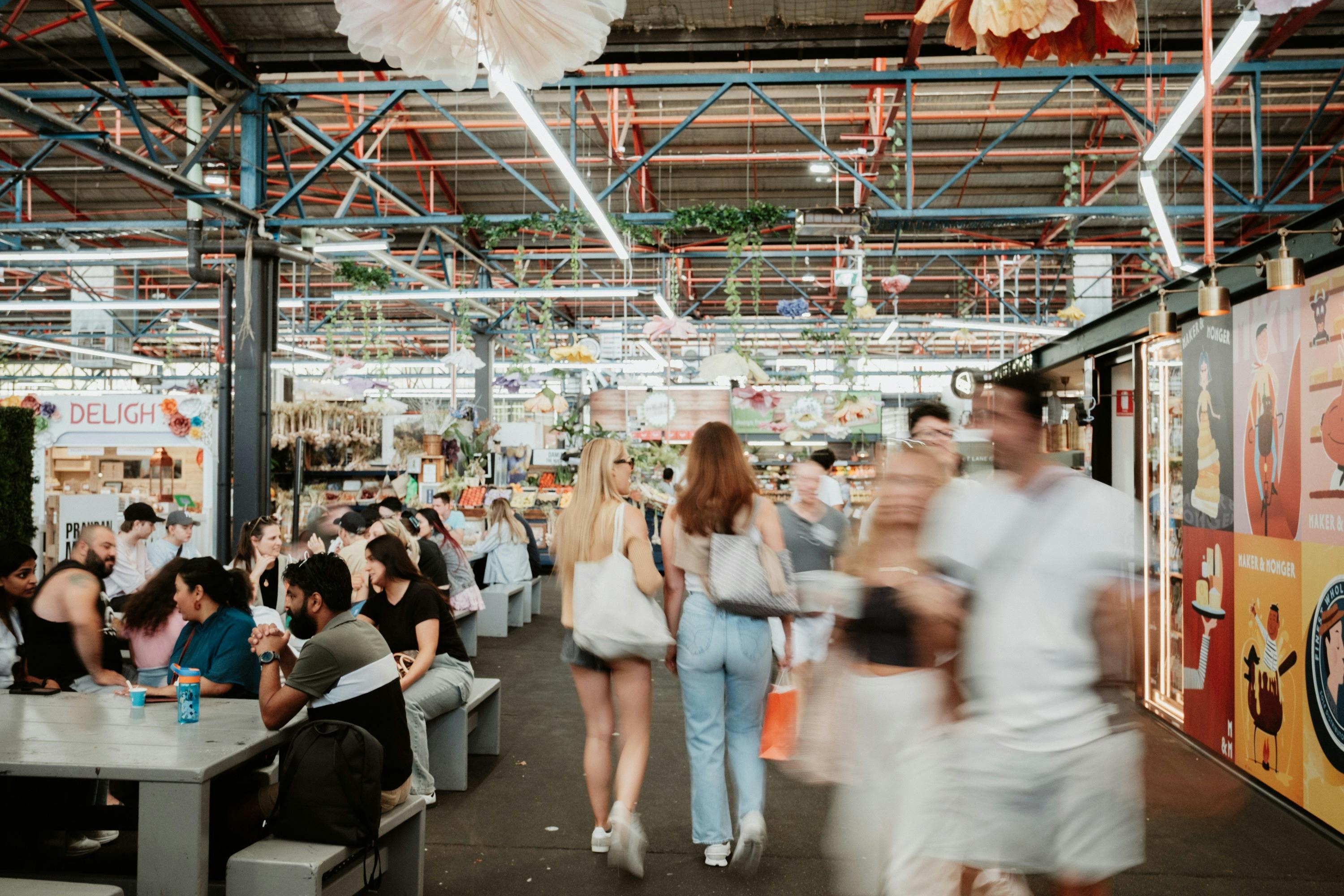 The bustle of Prahran Market