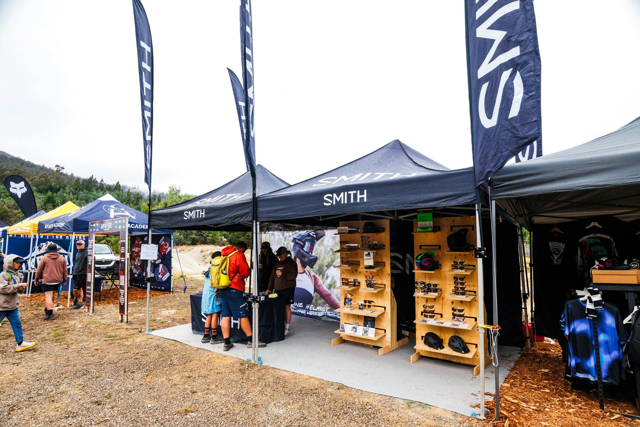 Exhibition at mountain bike event