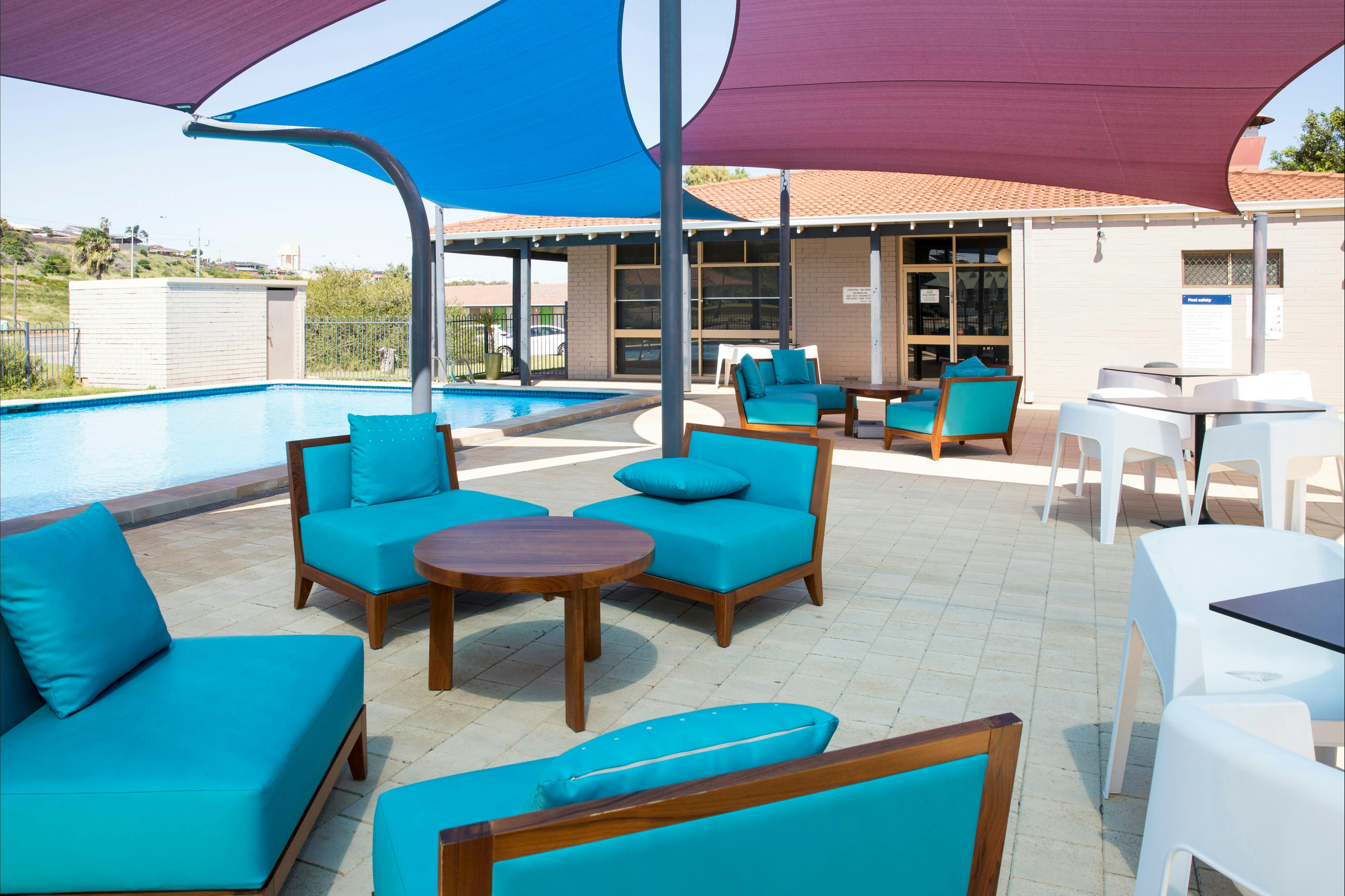 Swimming Pool Lounge Area at ibis Styles Geraldton