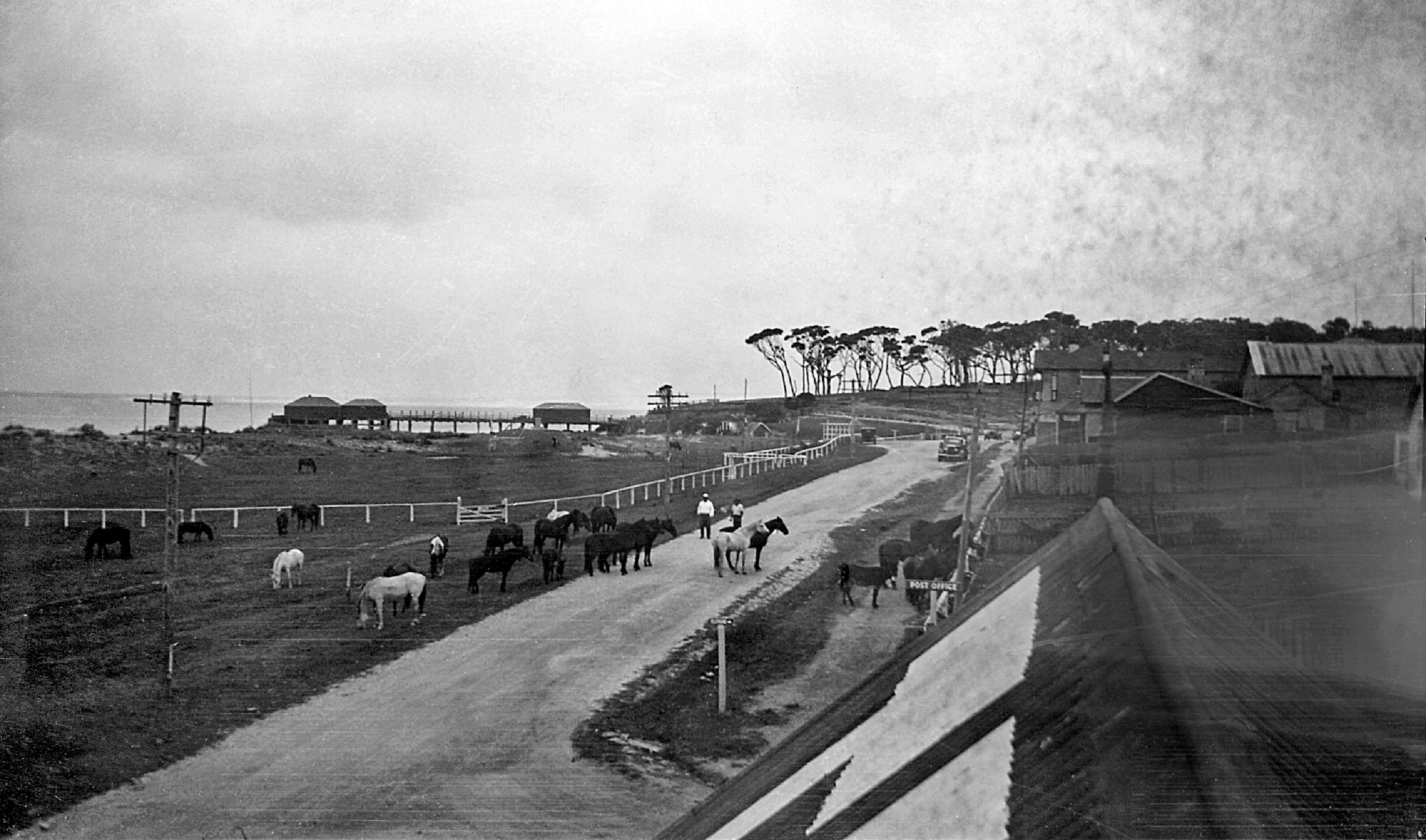 Lamont Street Bermagui showing steamer wharf and post office