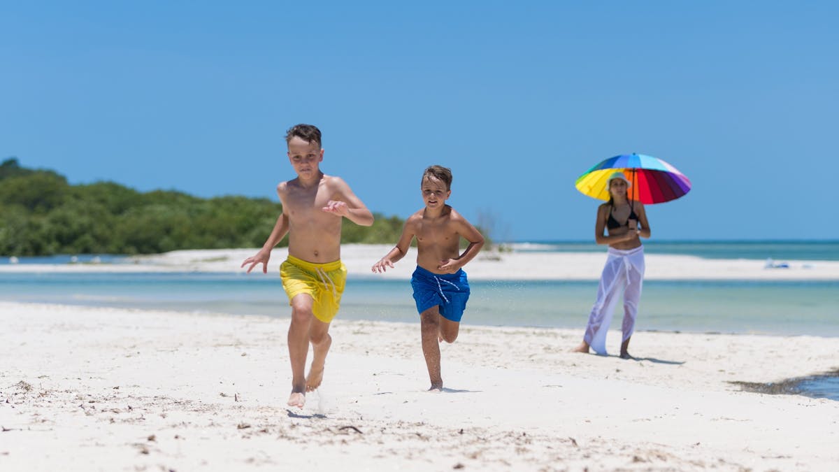 Woorim Beach on Bribie Island Woorim Beach on Bribie Island