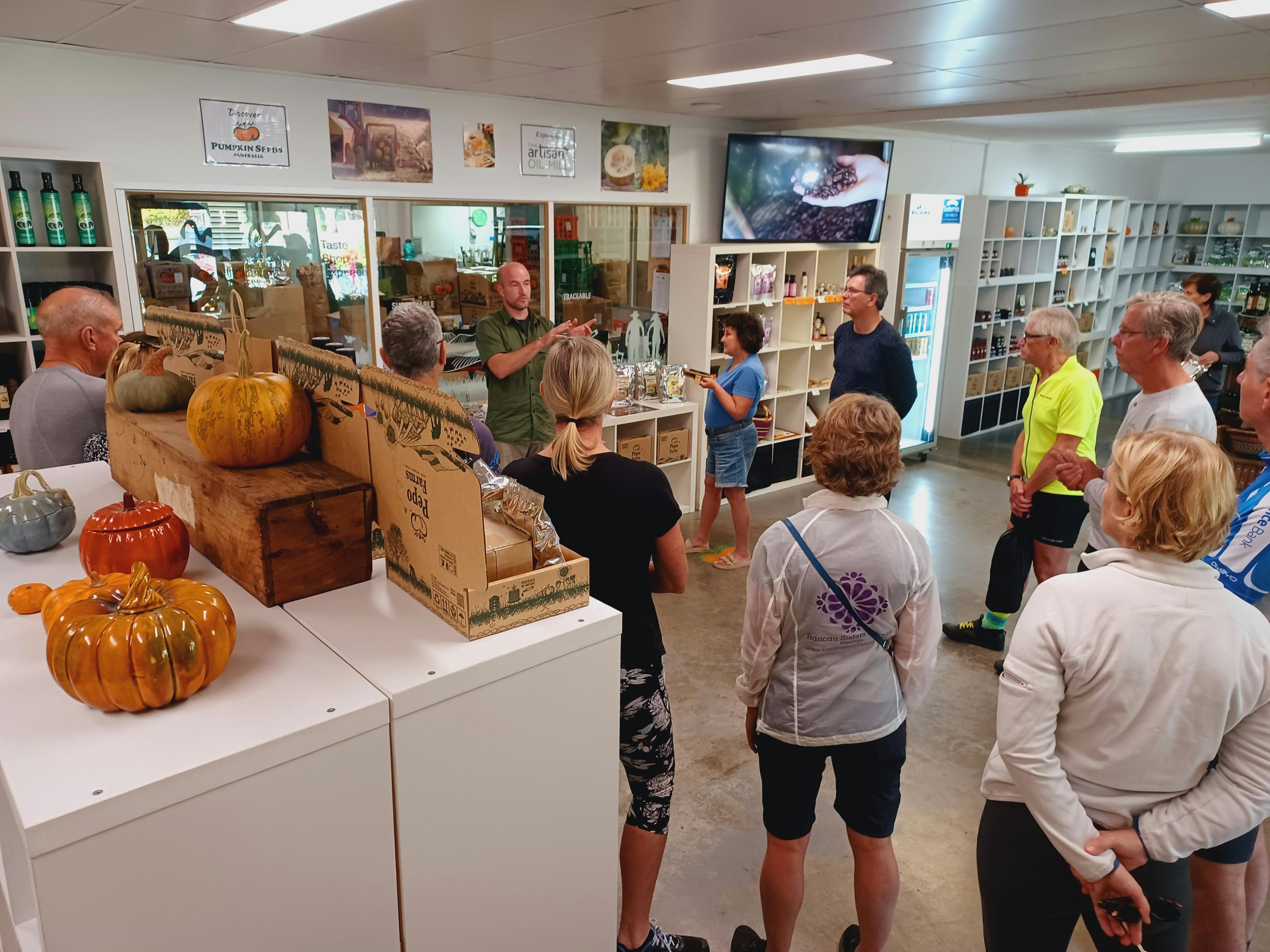 Visit a pumpkin seed farm