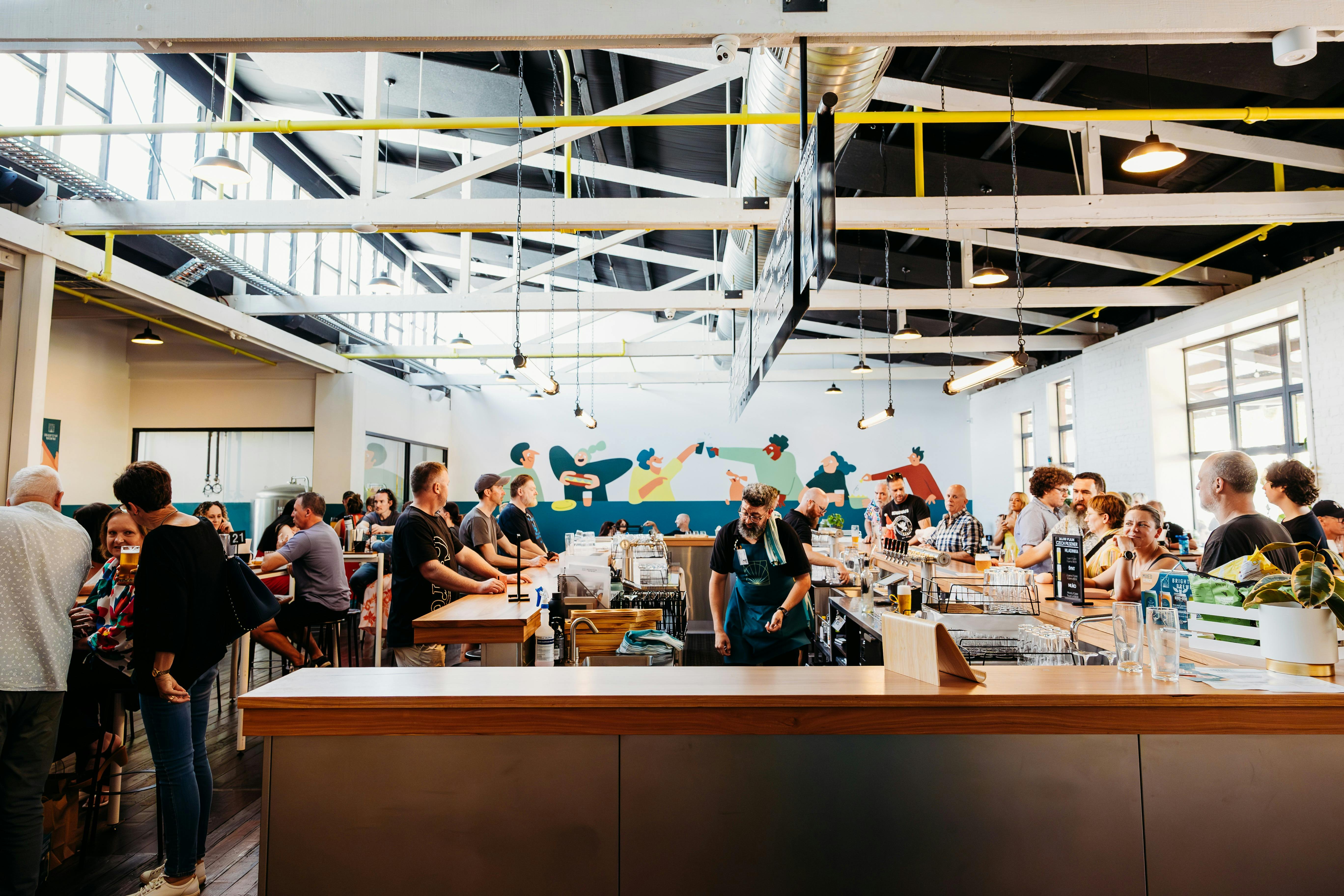 Our large space can cater to up to 150 people in our taproom, deck or large grassed area.