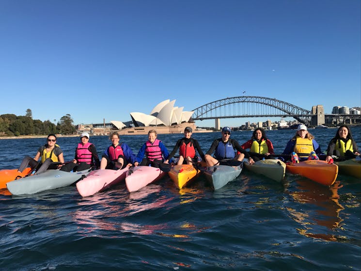 Corporate paddle in front of Opera house