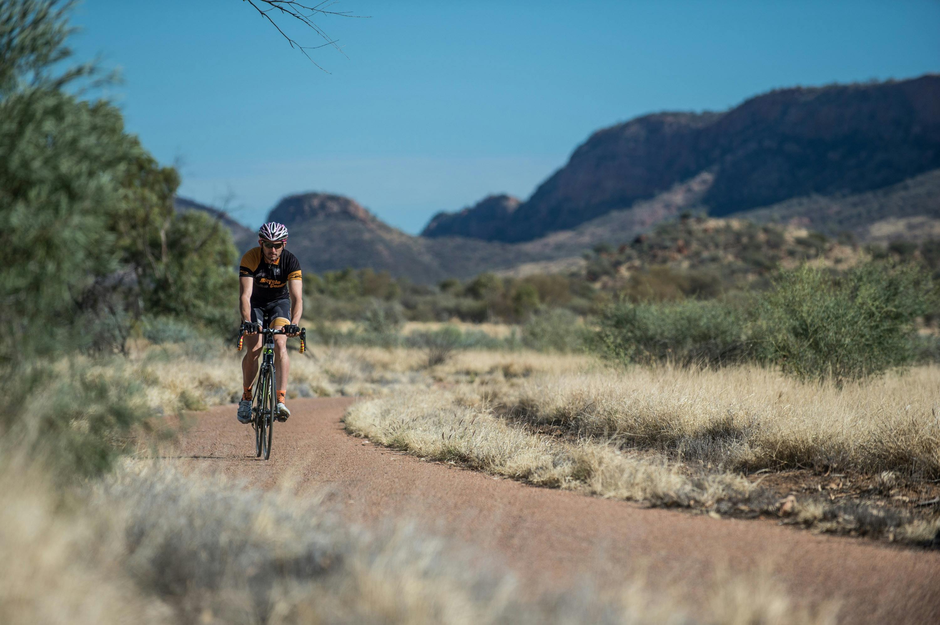 The iconic Simpsons Gap bike ride