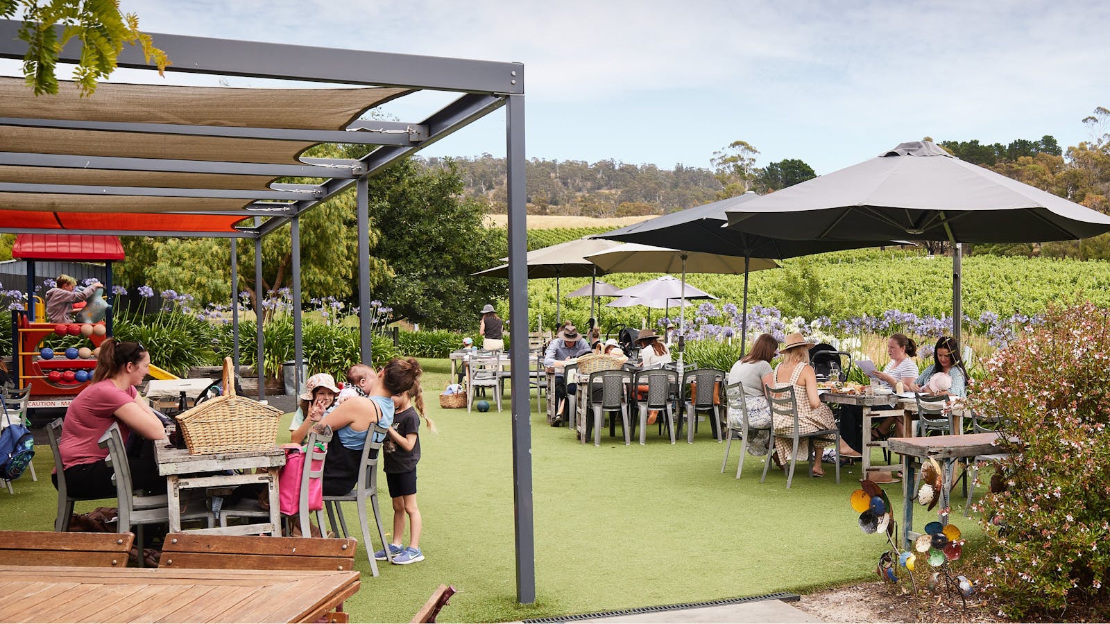 Puddleduck is family friendly with areas for families including a playground and duck feeding
