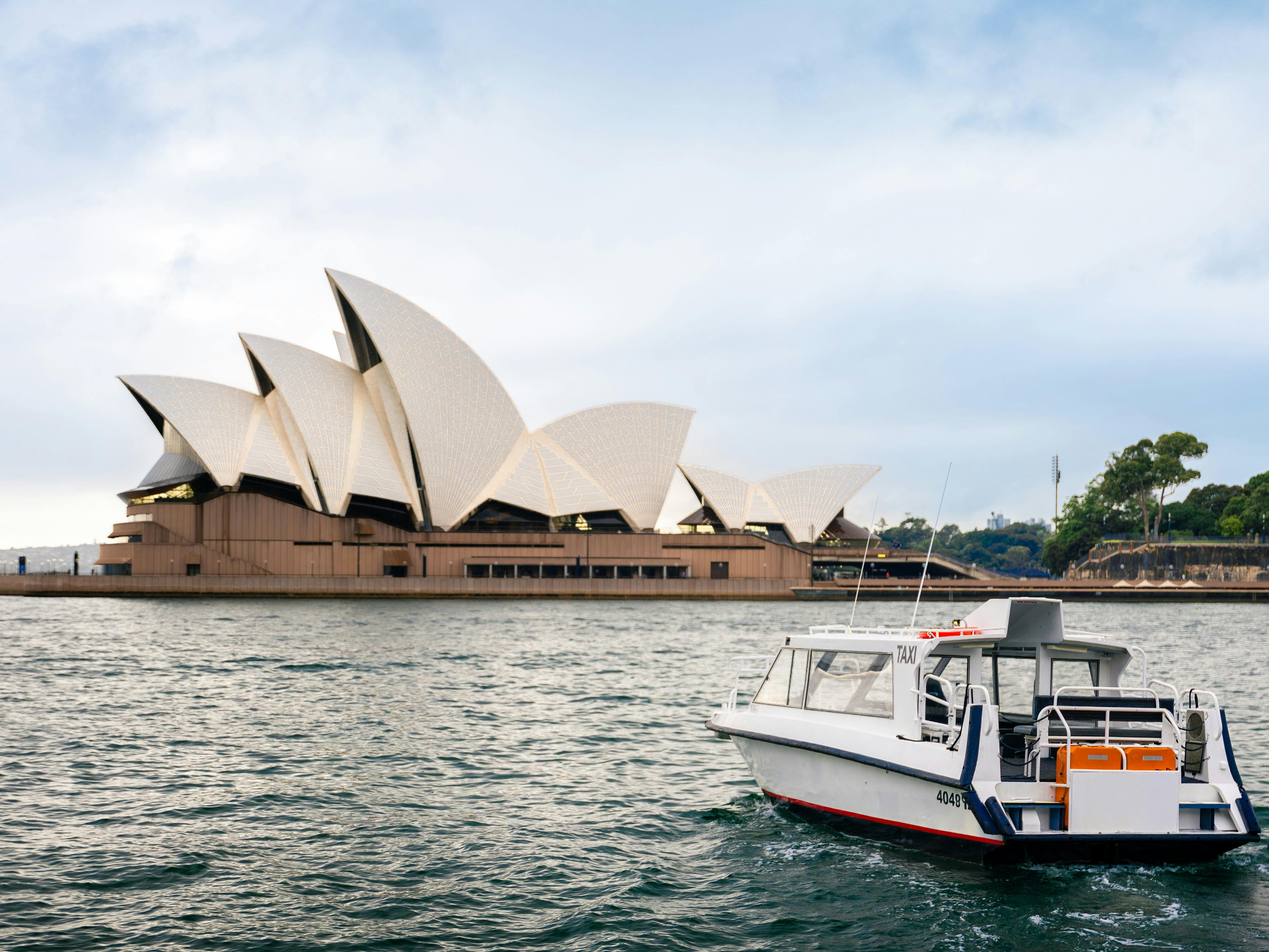 Water taxi is the best way to experience Sydney Harbour and the iconic Sydney Opera House.