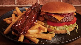 Burger and Chips