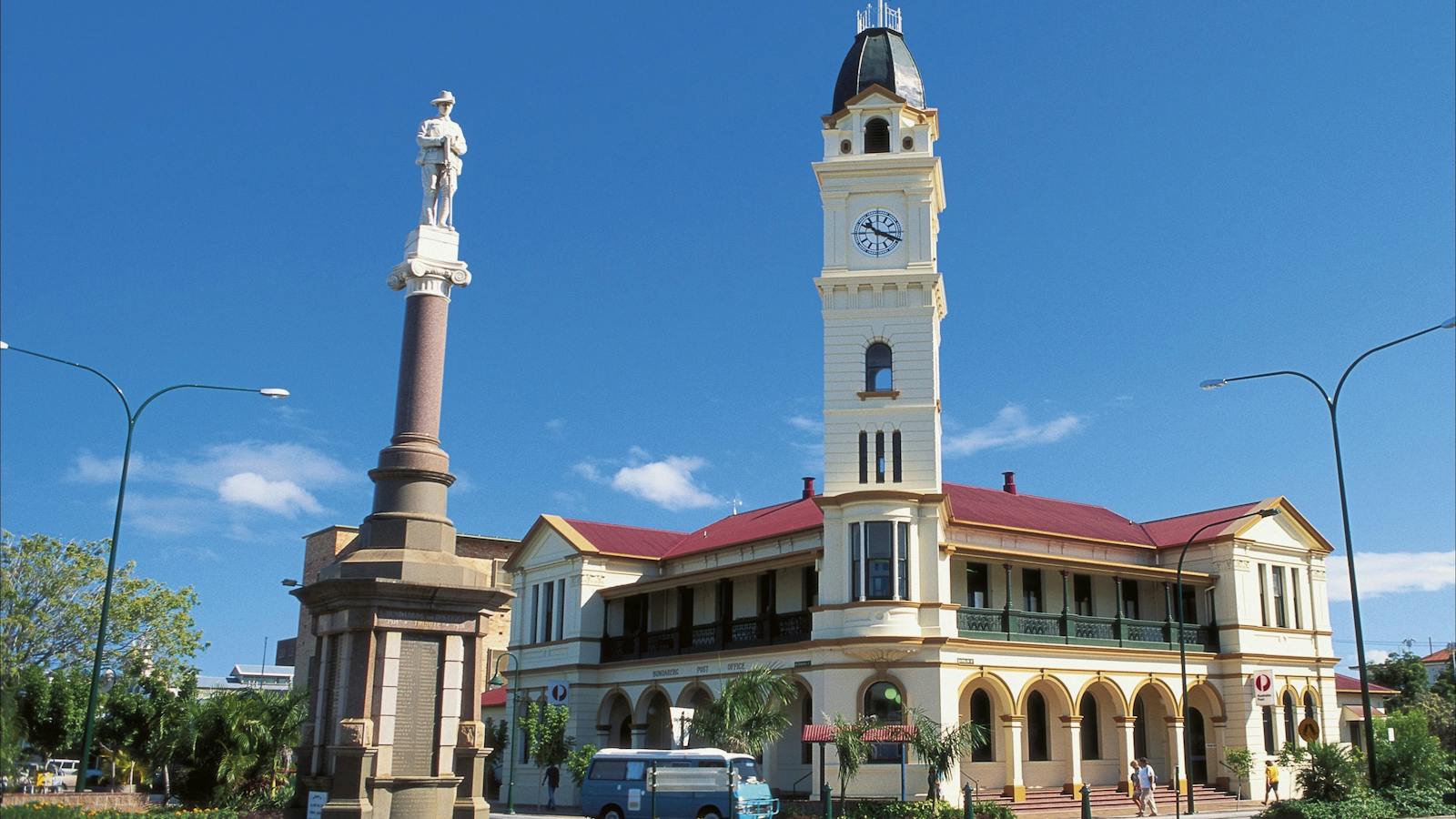 Post Office and  Soldier Monument