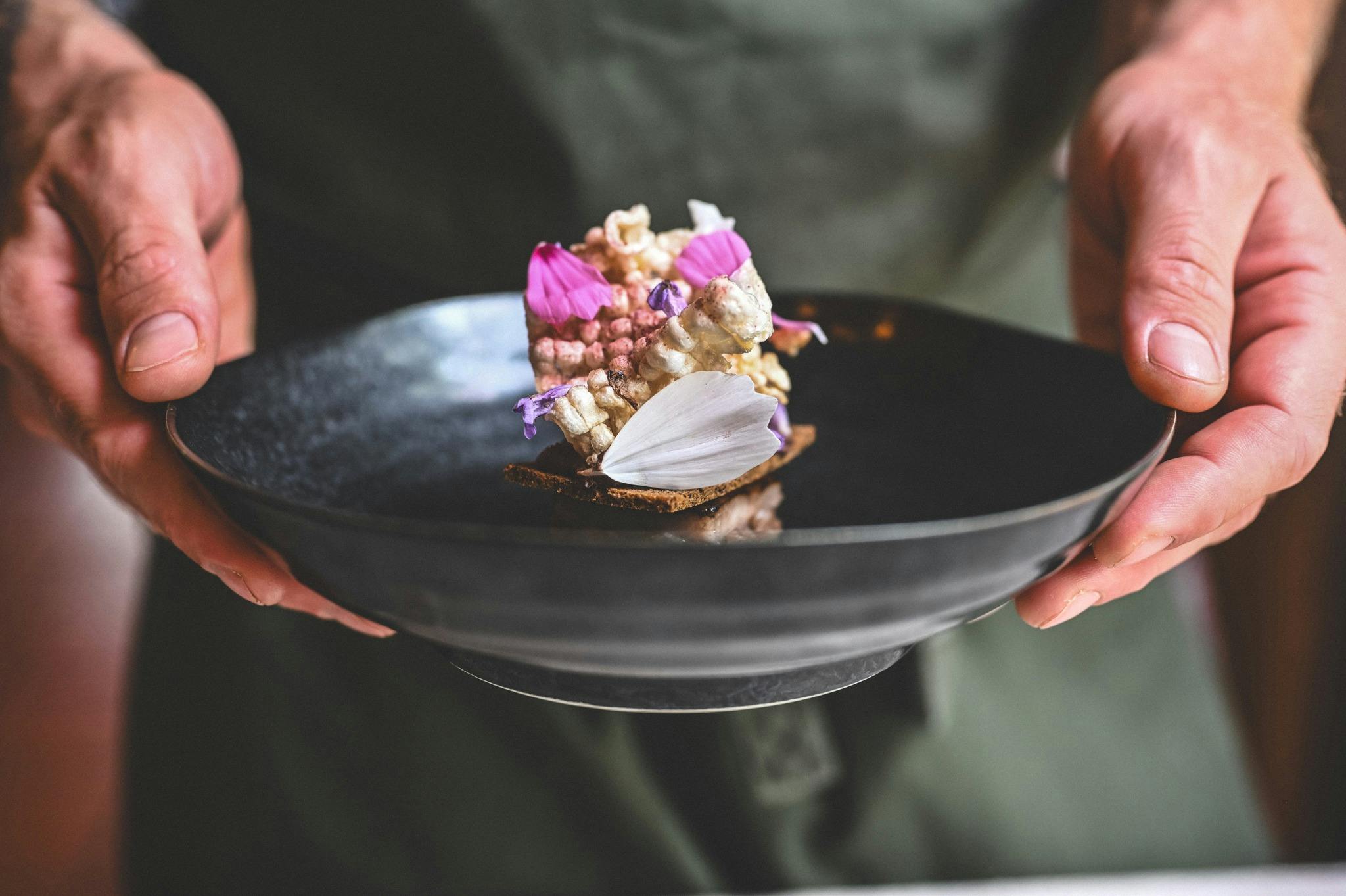 Pork dish on Voyager Menu