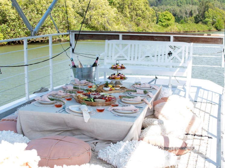 Top Deck Picnic On Water
