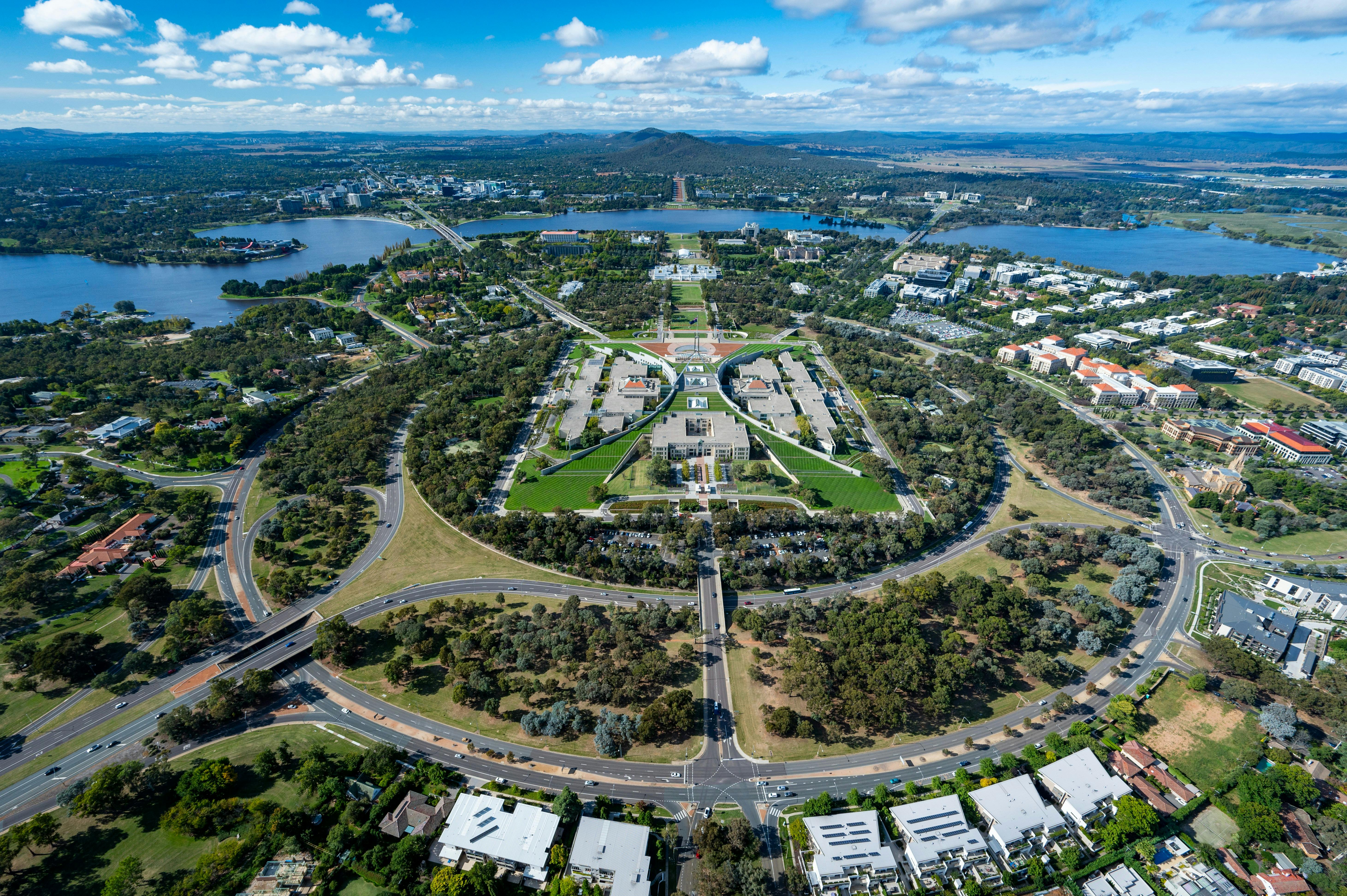 Aerial Image Of Canberra