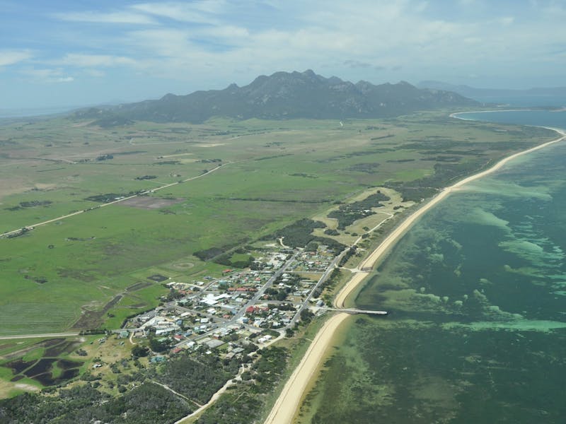 Begin your drive in Whitemark Flinders Island Tasmania