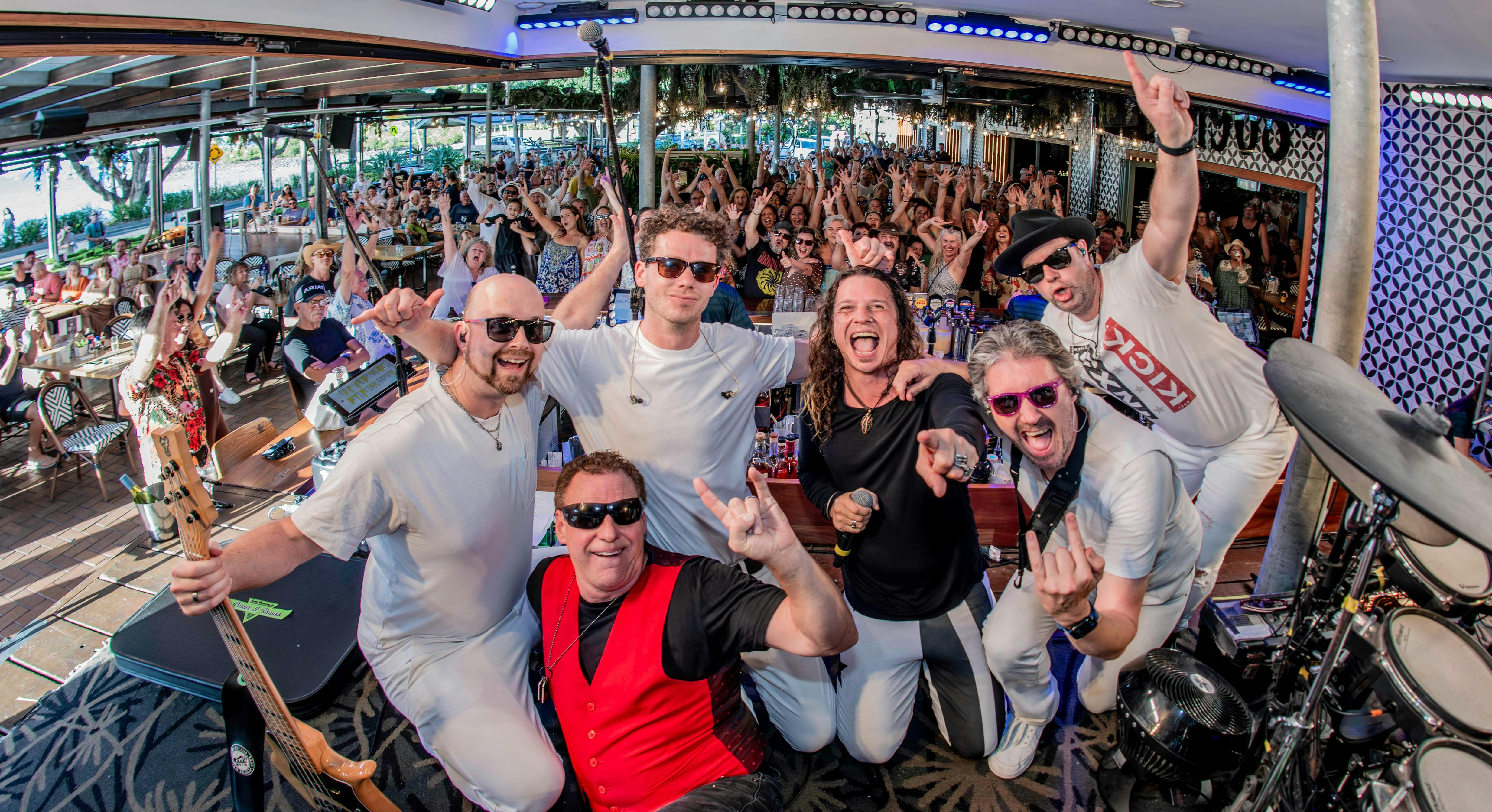 INXS band and crowd photo