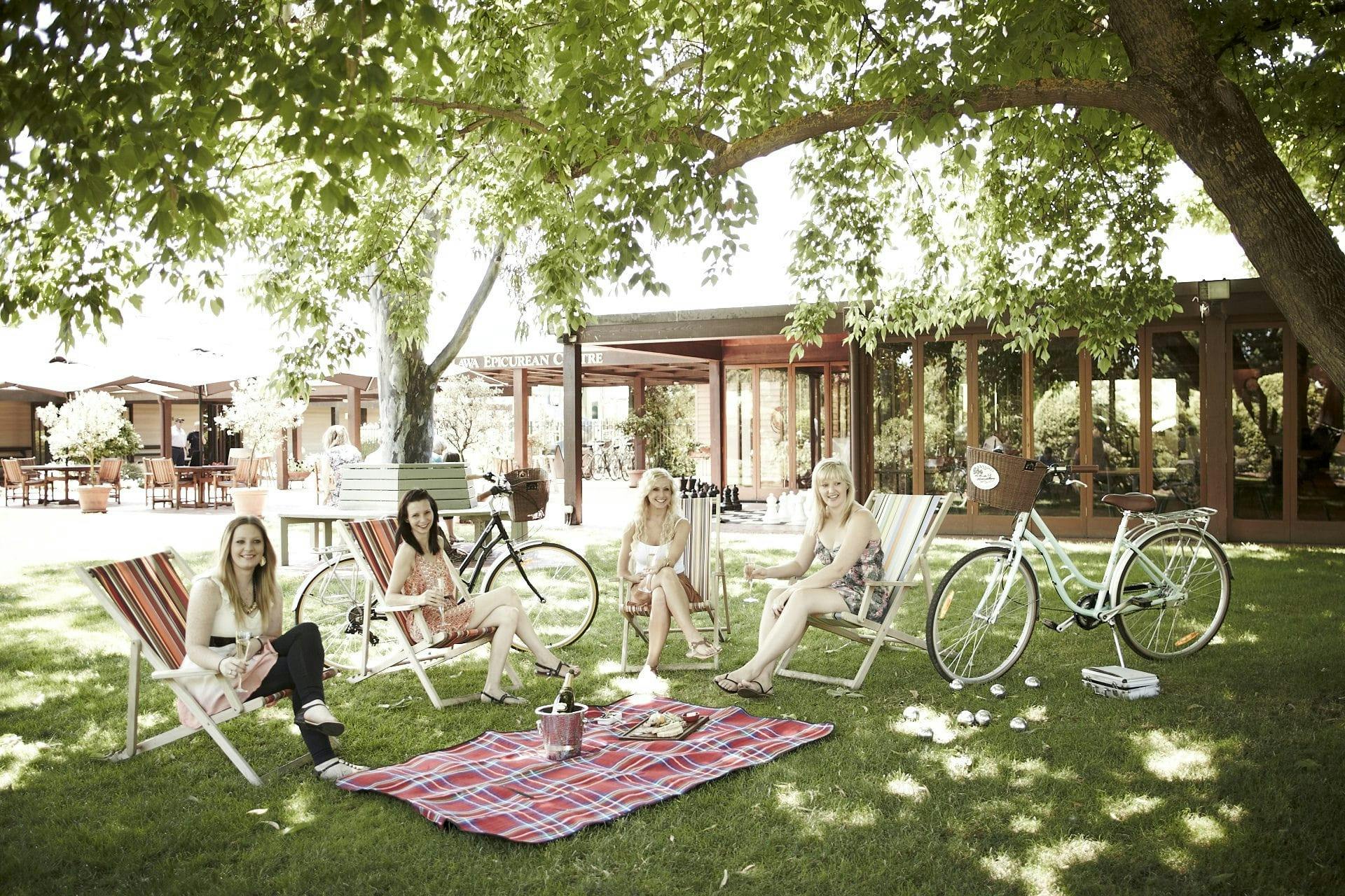 Group enjoying a picnic