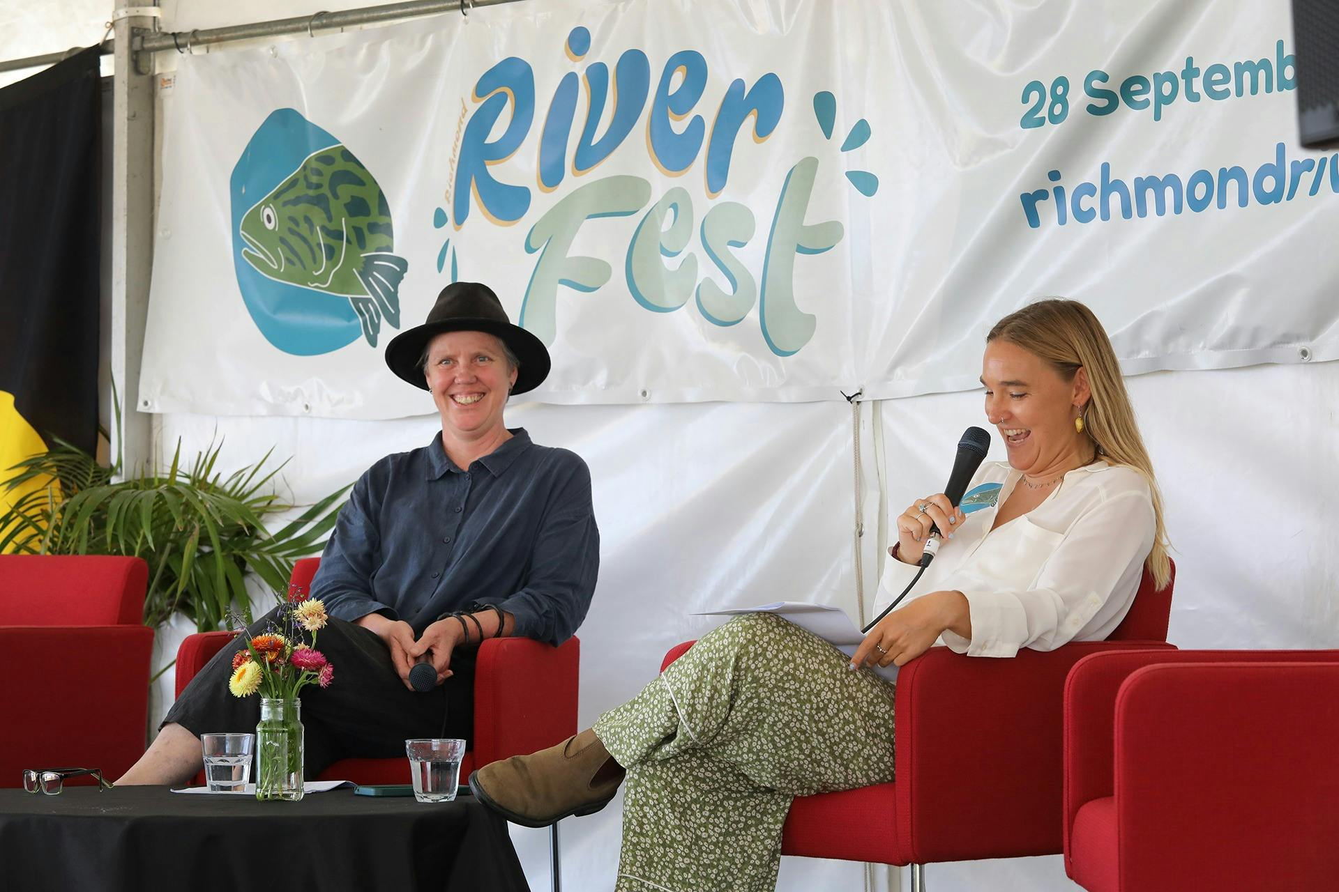 Two speakers at 2025 Richmond RiverFest