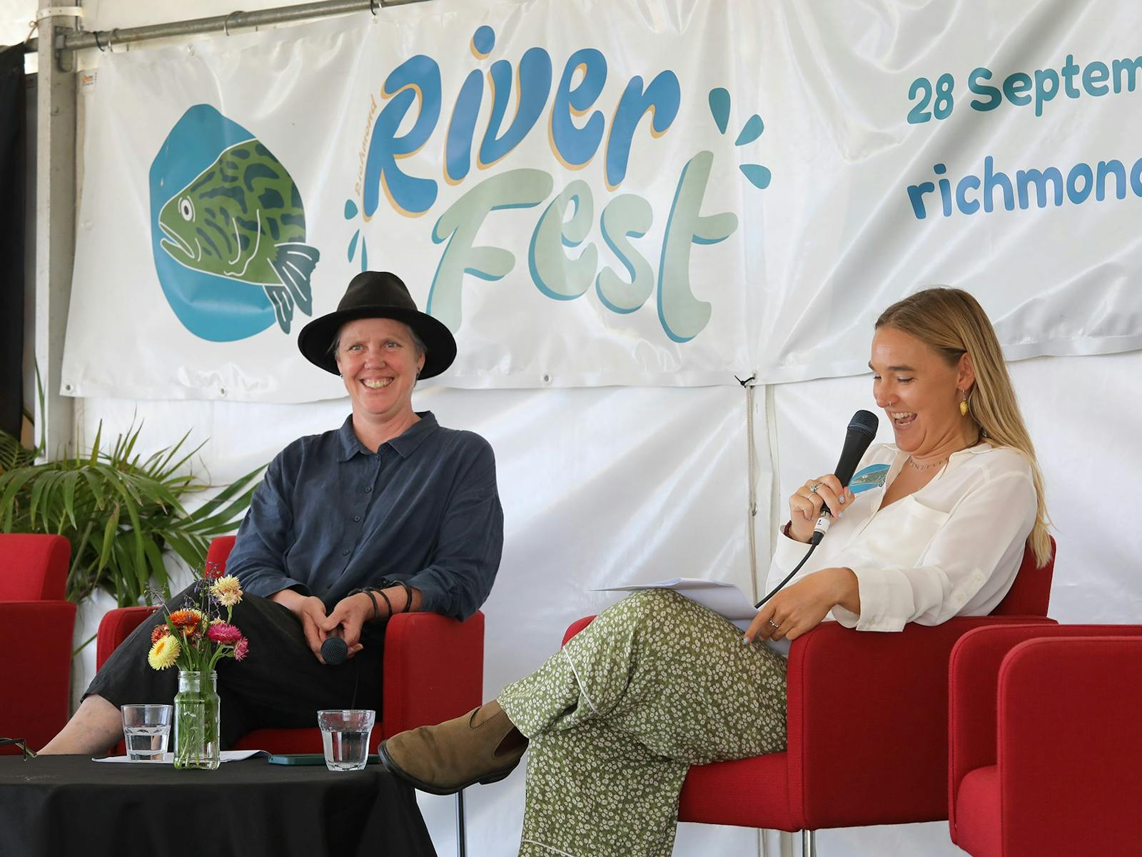 Two speakers at 2025 Richmond RiverFest