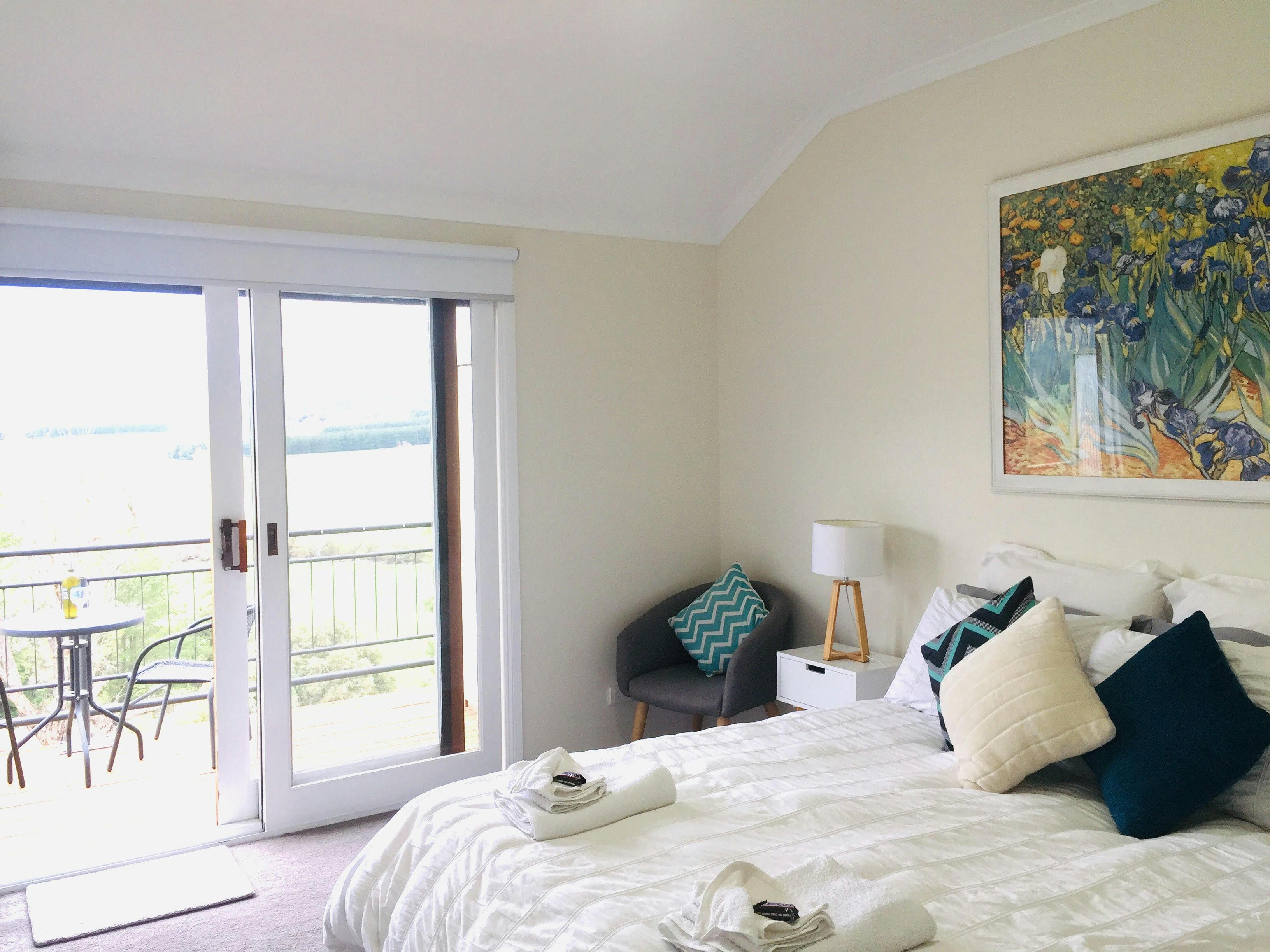 Queen bedroom with ensuite and balcony