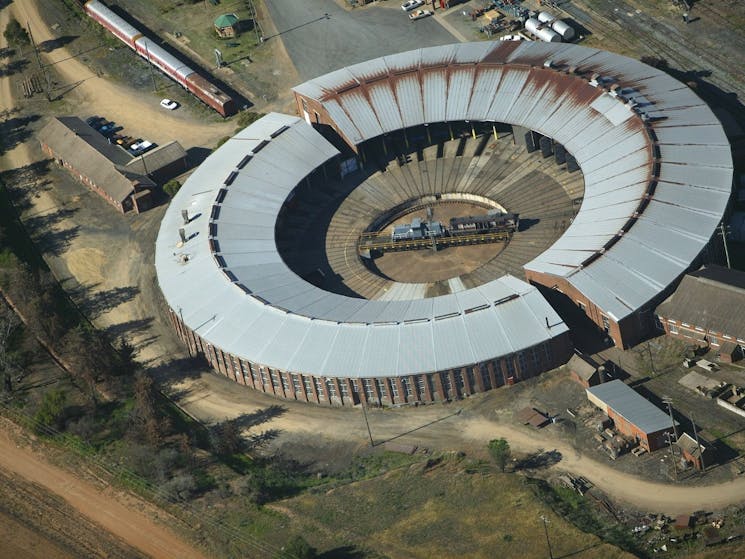 Roundhouse Museum Aerial