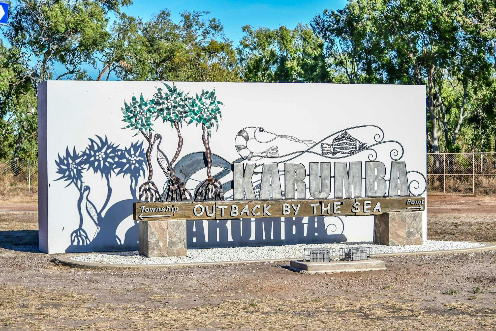 Karumba town sign