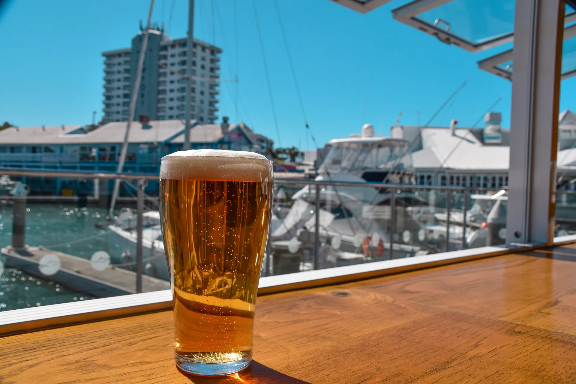 The Dock Mooloolaba is the perfect place for a cool drink with 16 beers on tap