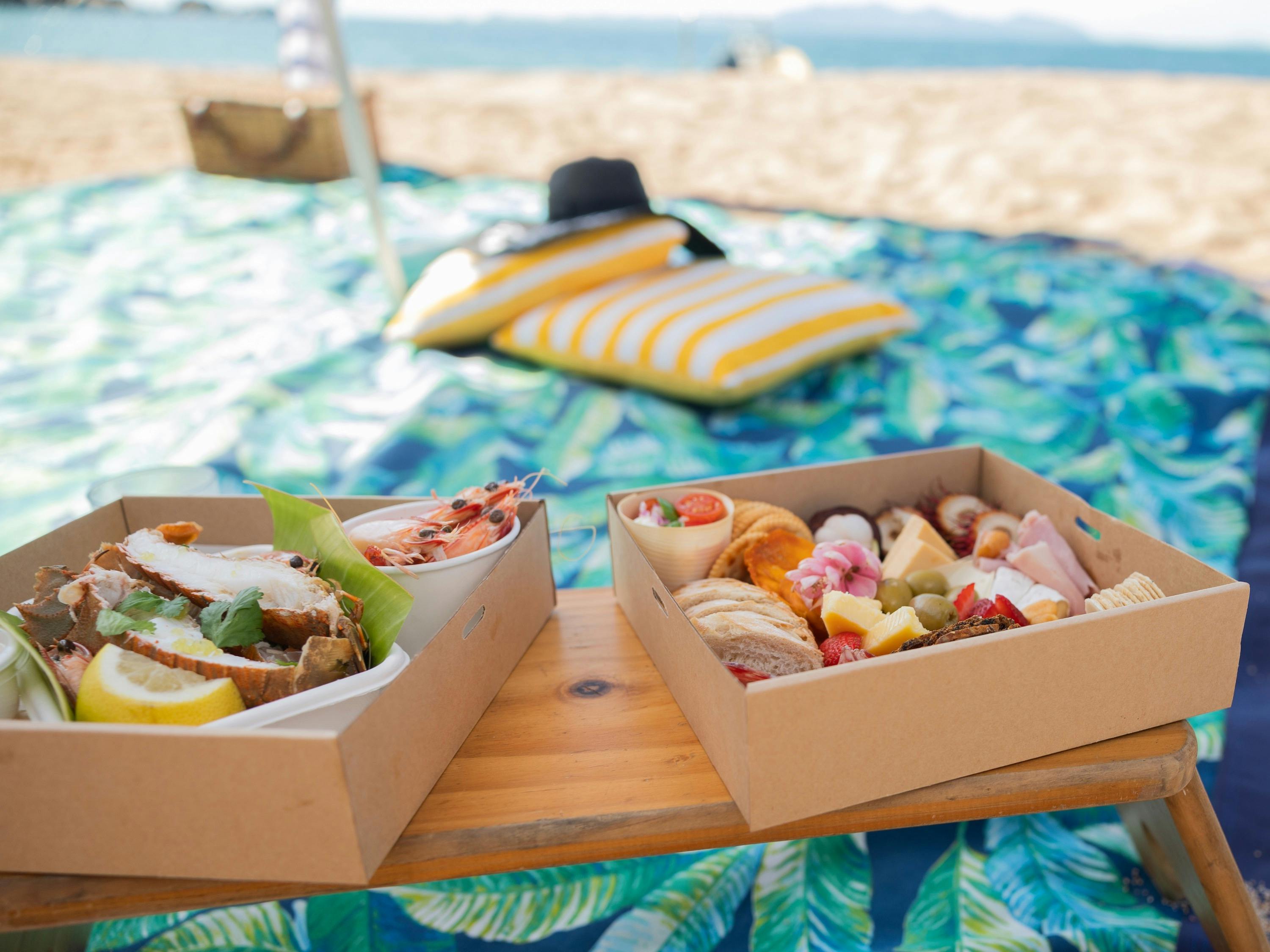 Local prawn and antipasto platter