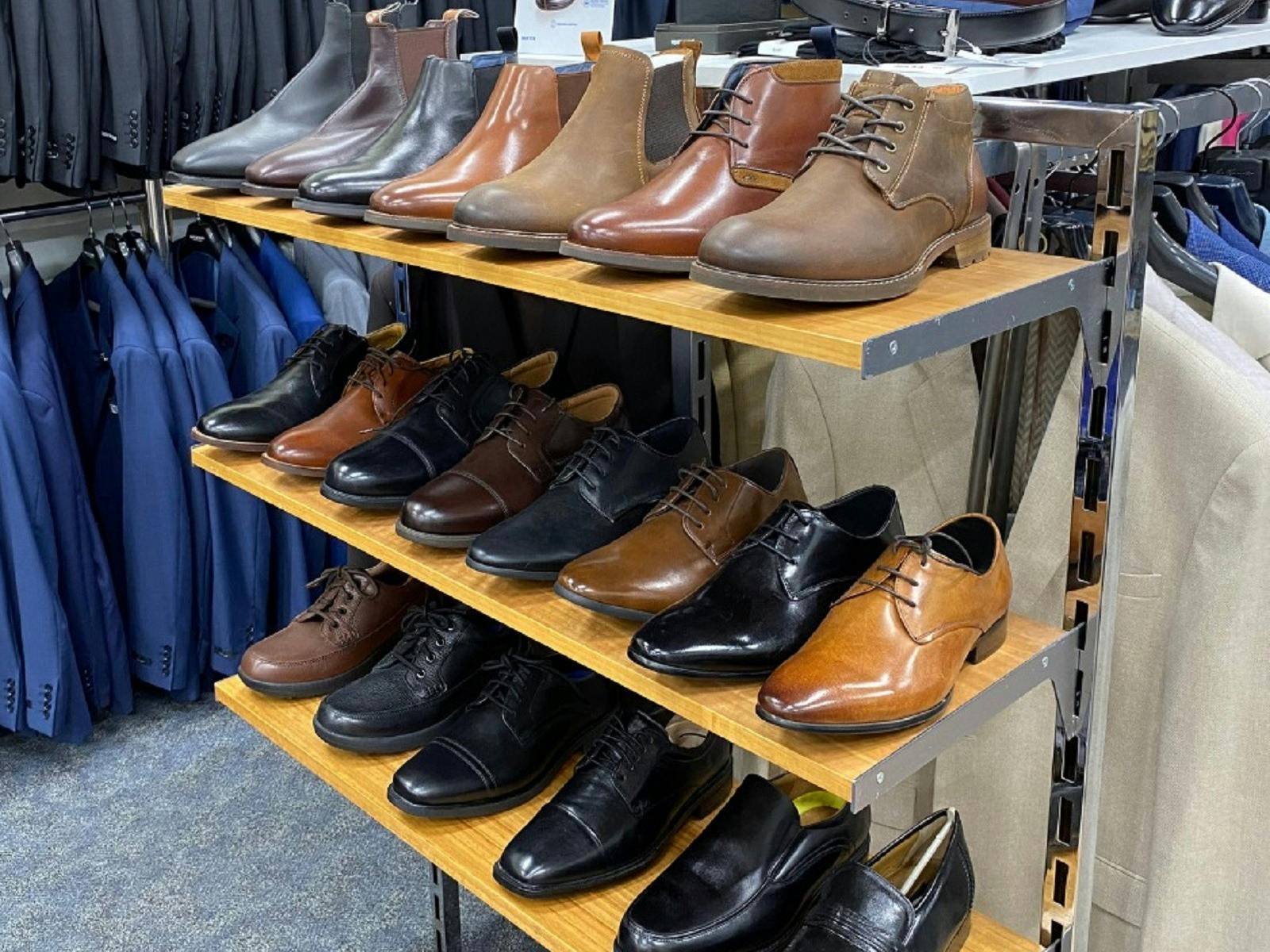 Extensive range of men's shoes