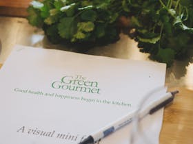 Every Green Gourmet workshop includes detailed recipes and notes