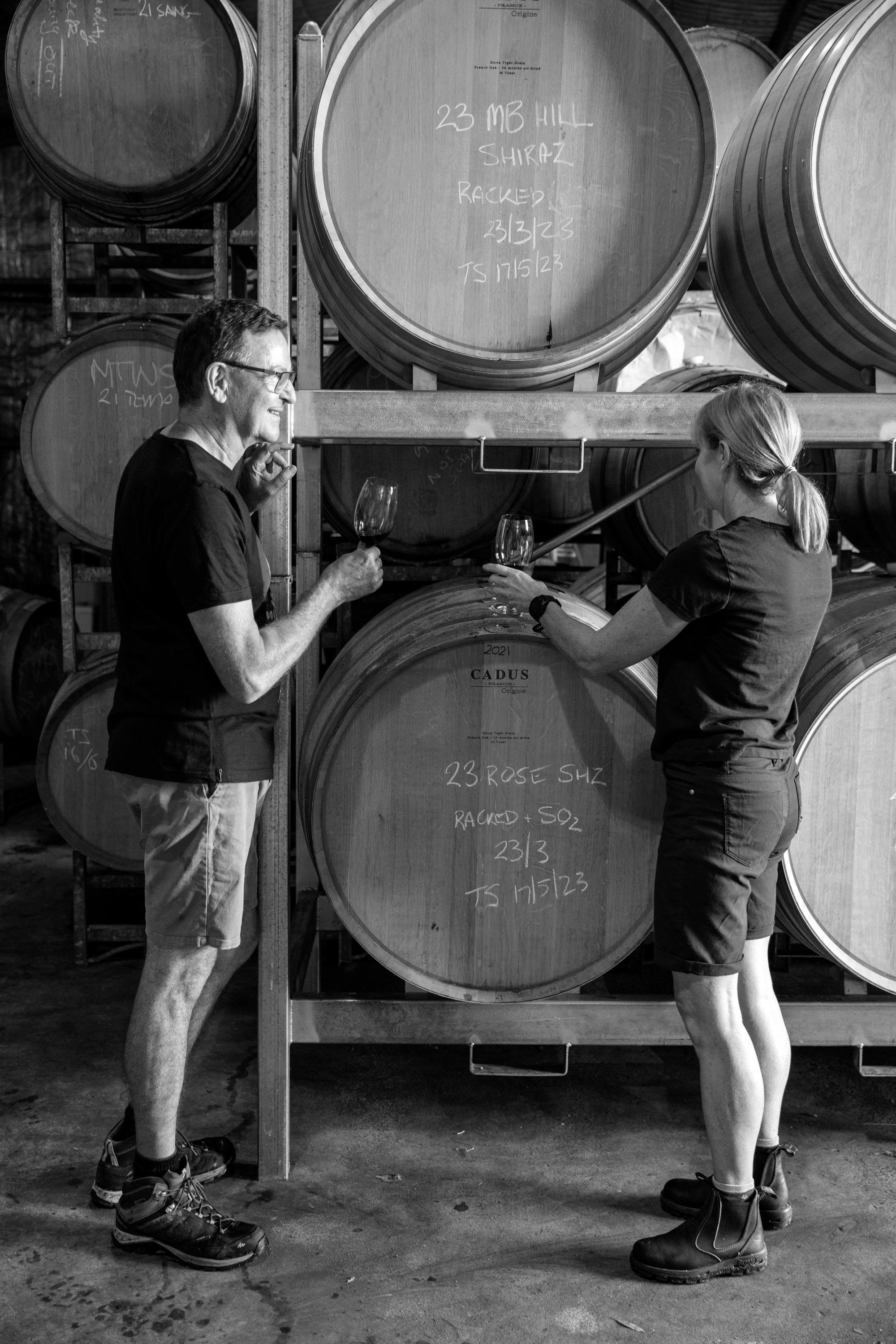 winemakers Suzanne and Ian Little