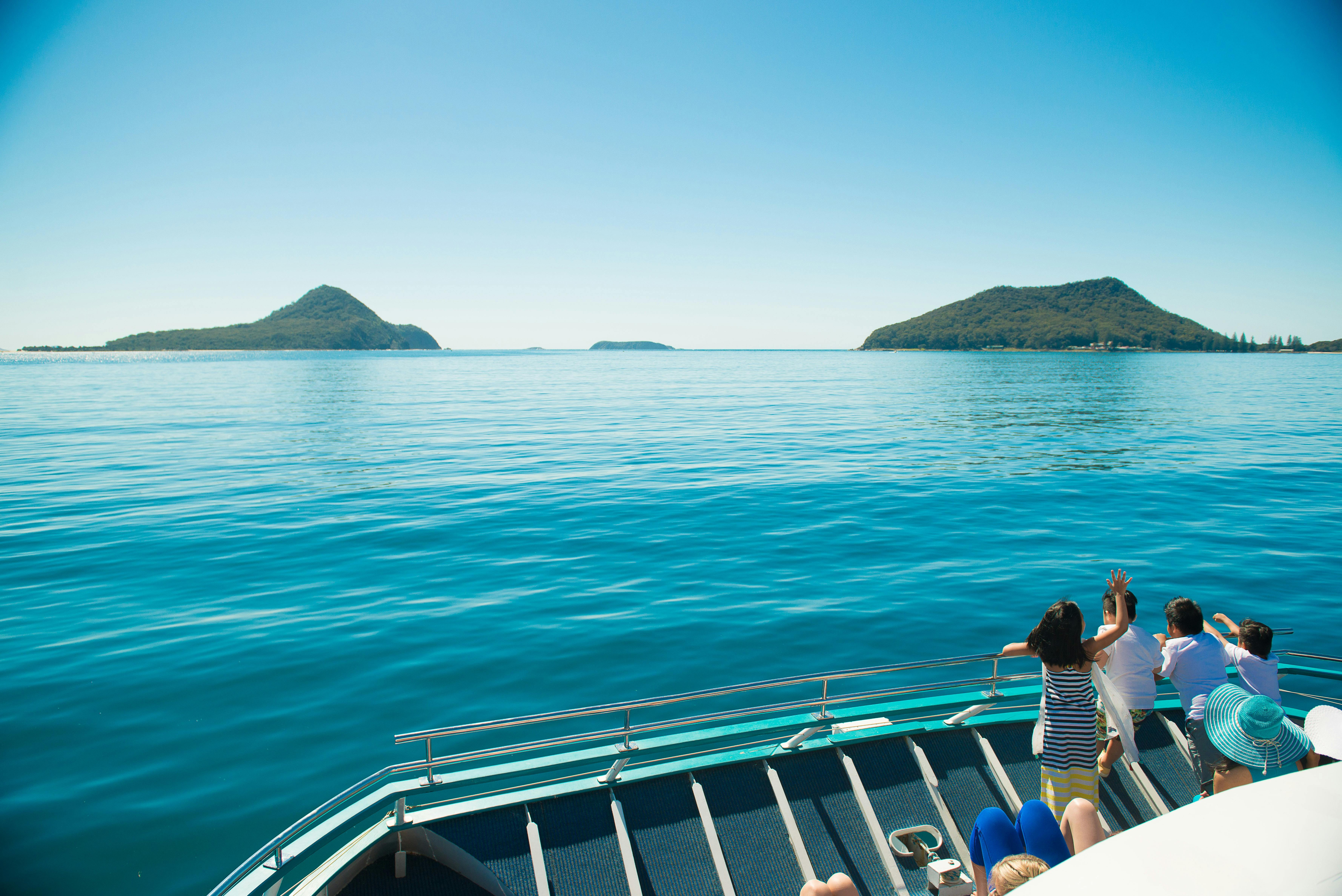 View looking out at Tomaree and Yacaaba headland