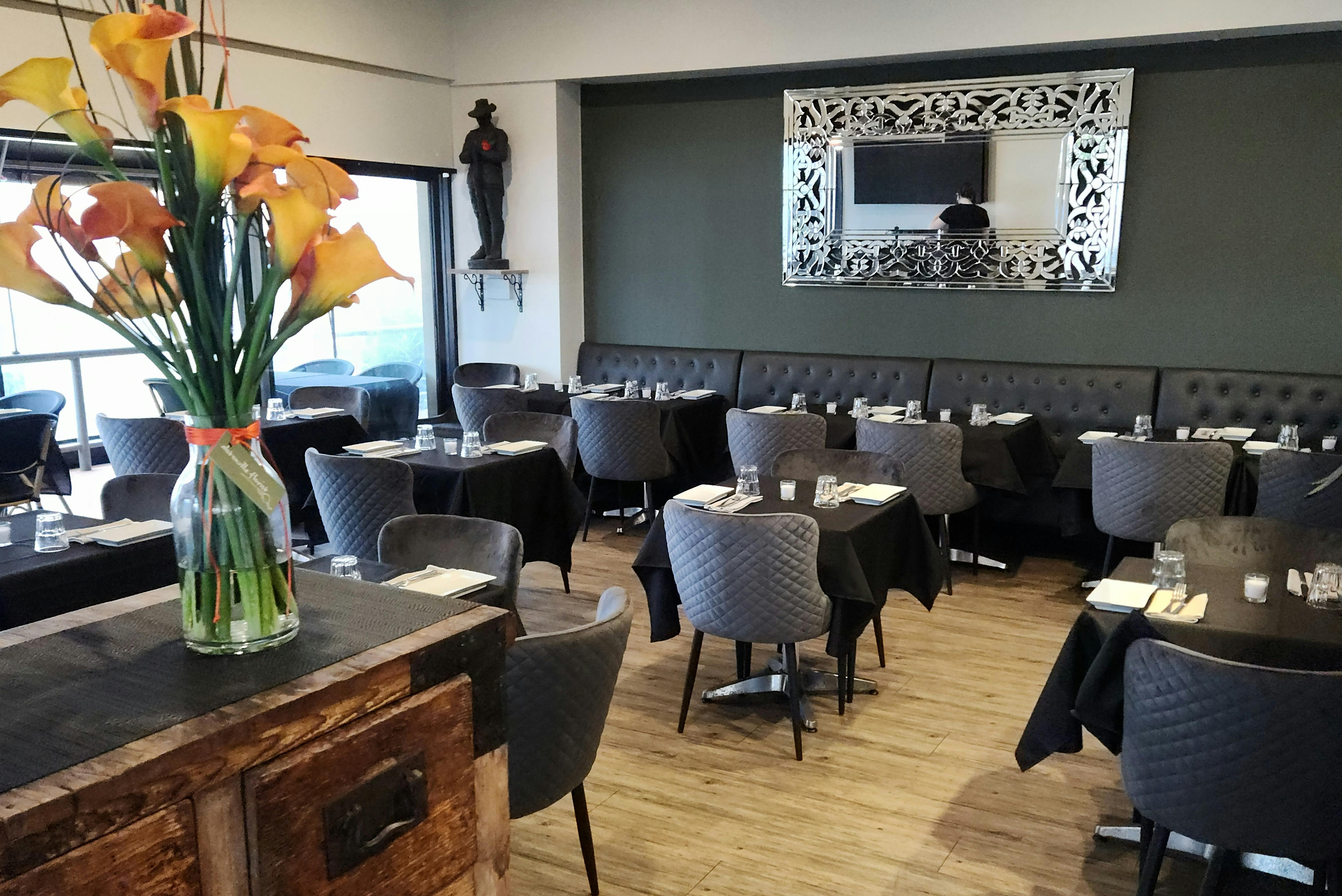 Inside the restaurant