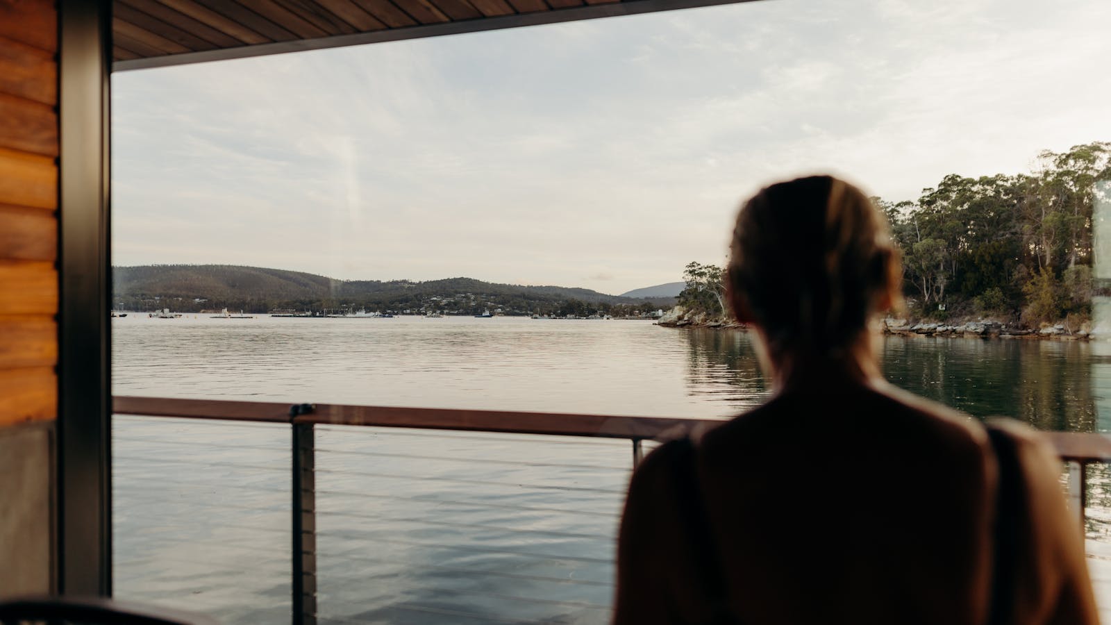 Aboard Kuuma, In the sauna, Southern Tasmania