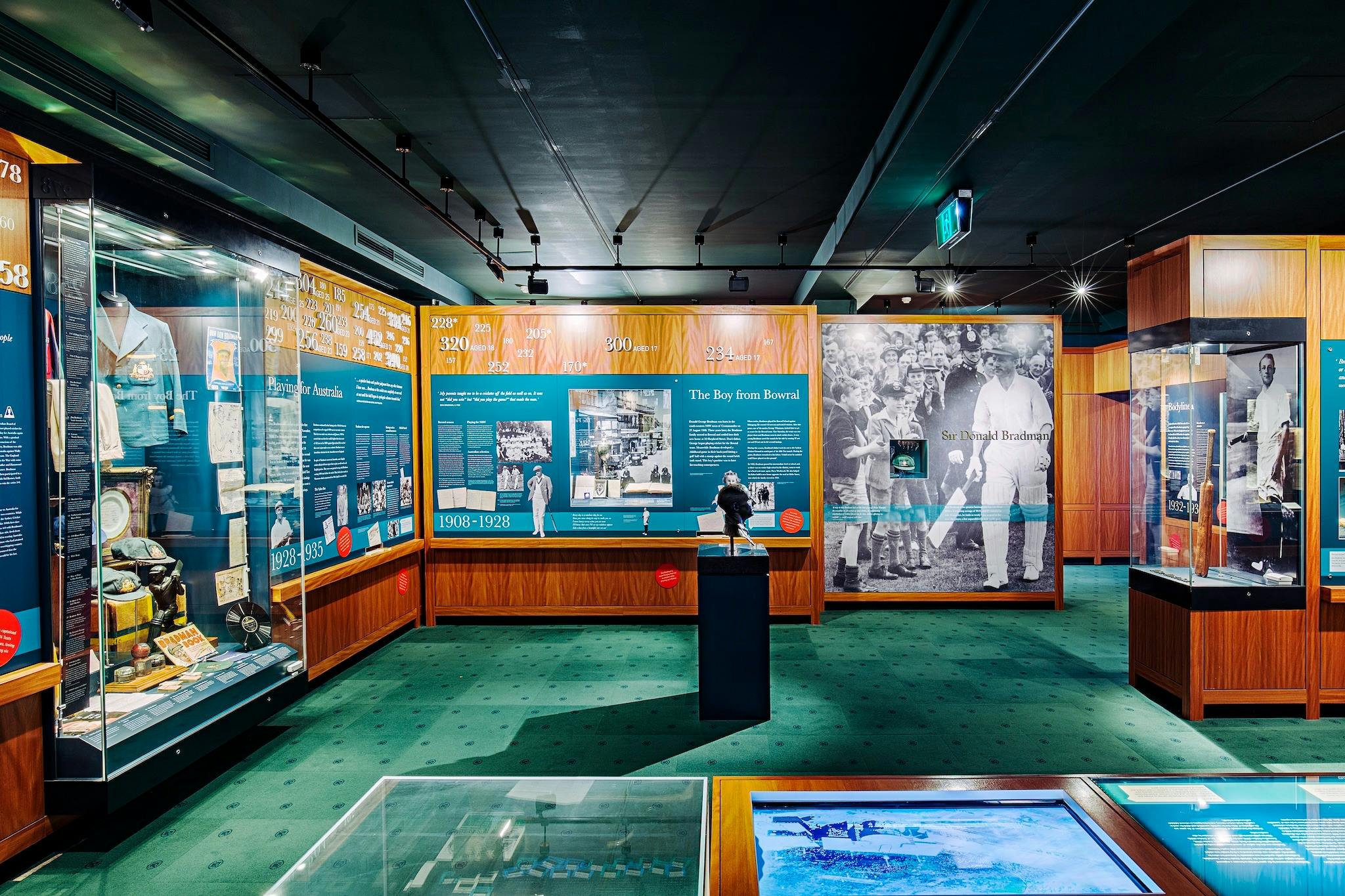 Bradman Museum interior . Tour of Bowral Honey Farm and Bradman