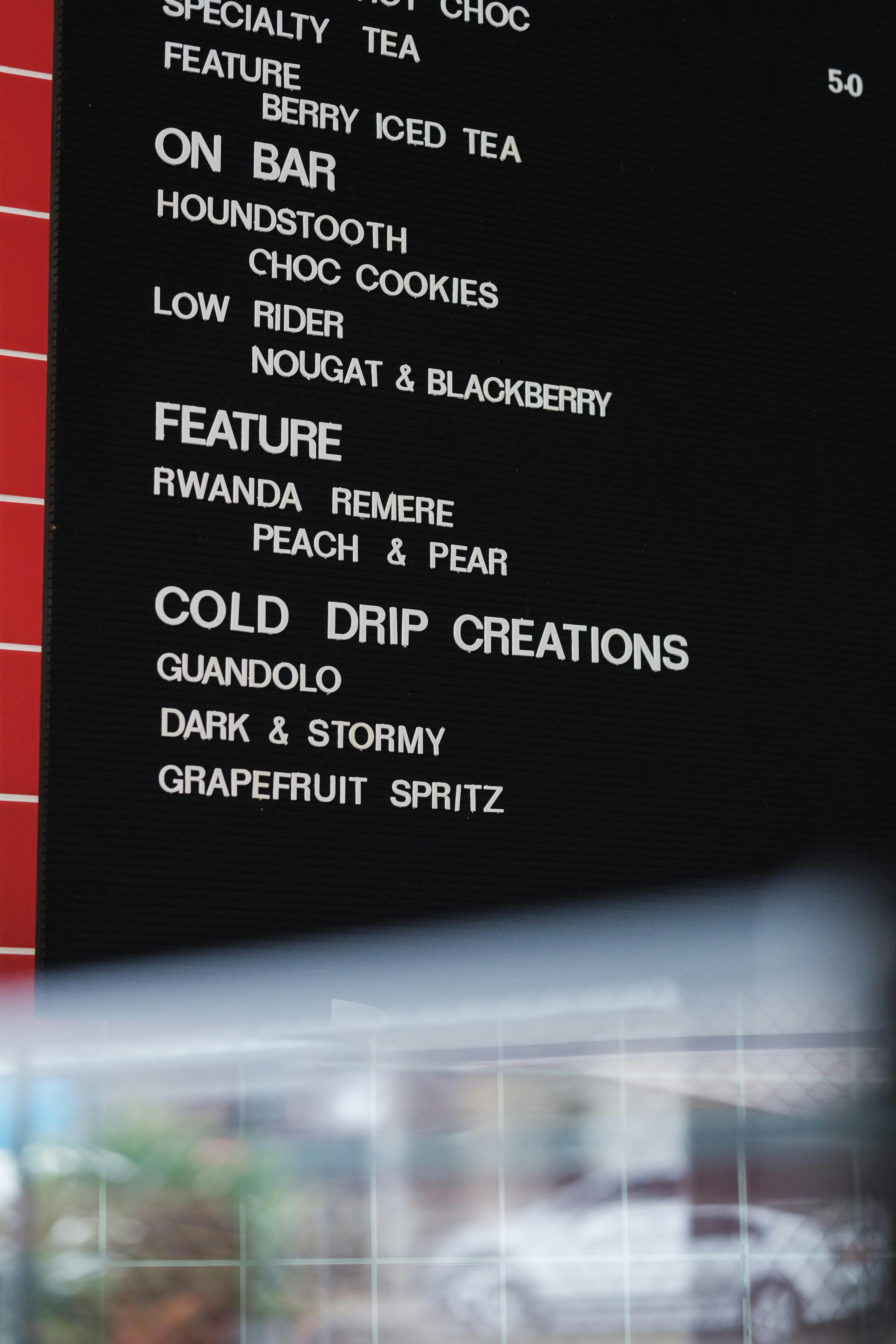 Menu at Groundskeeper Willie