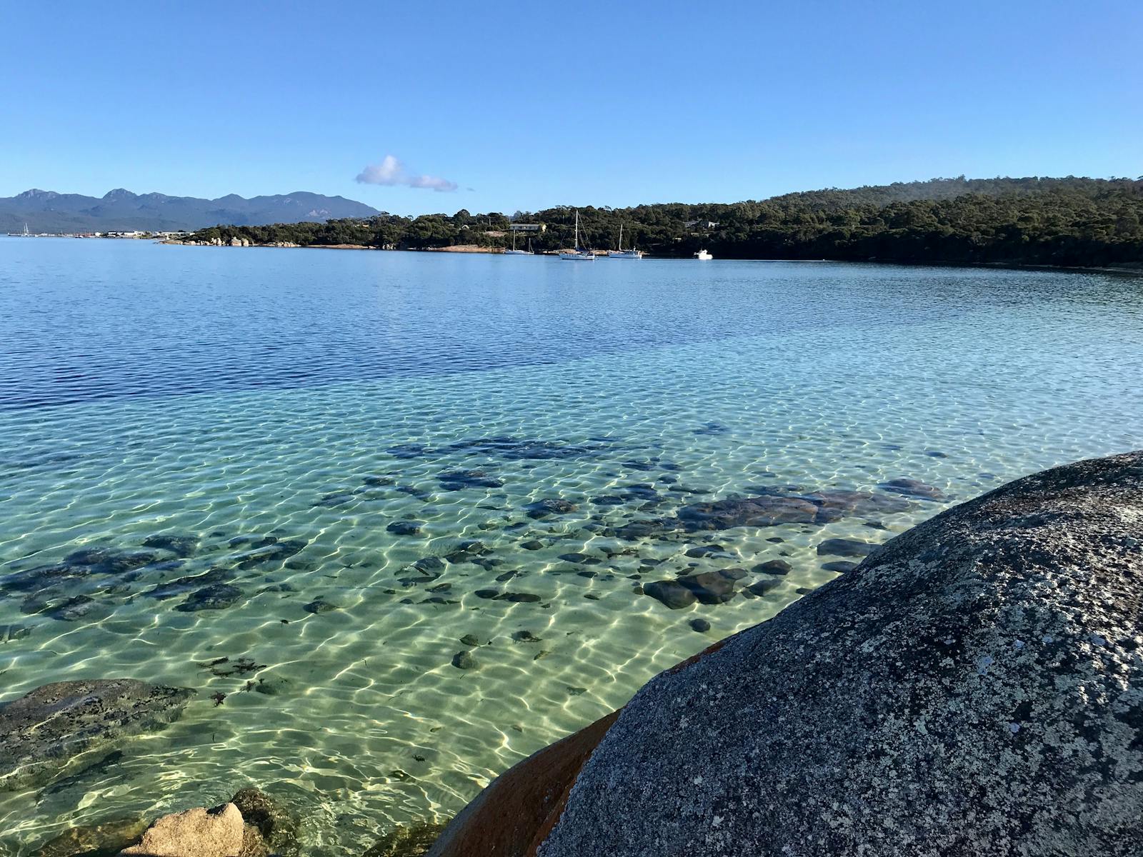 Crystal clear water at Yellow Beaches