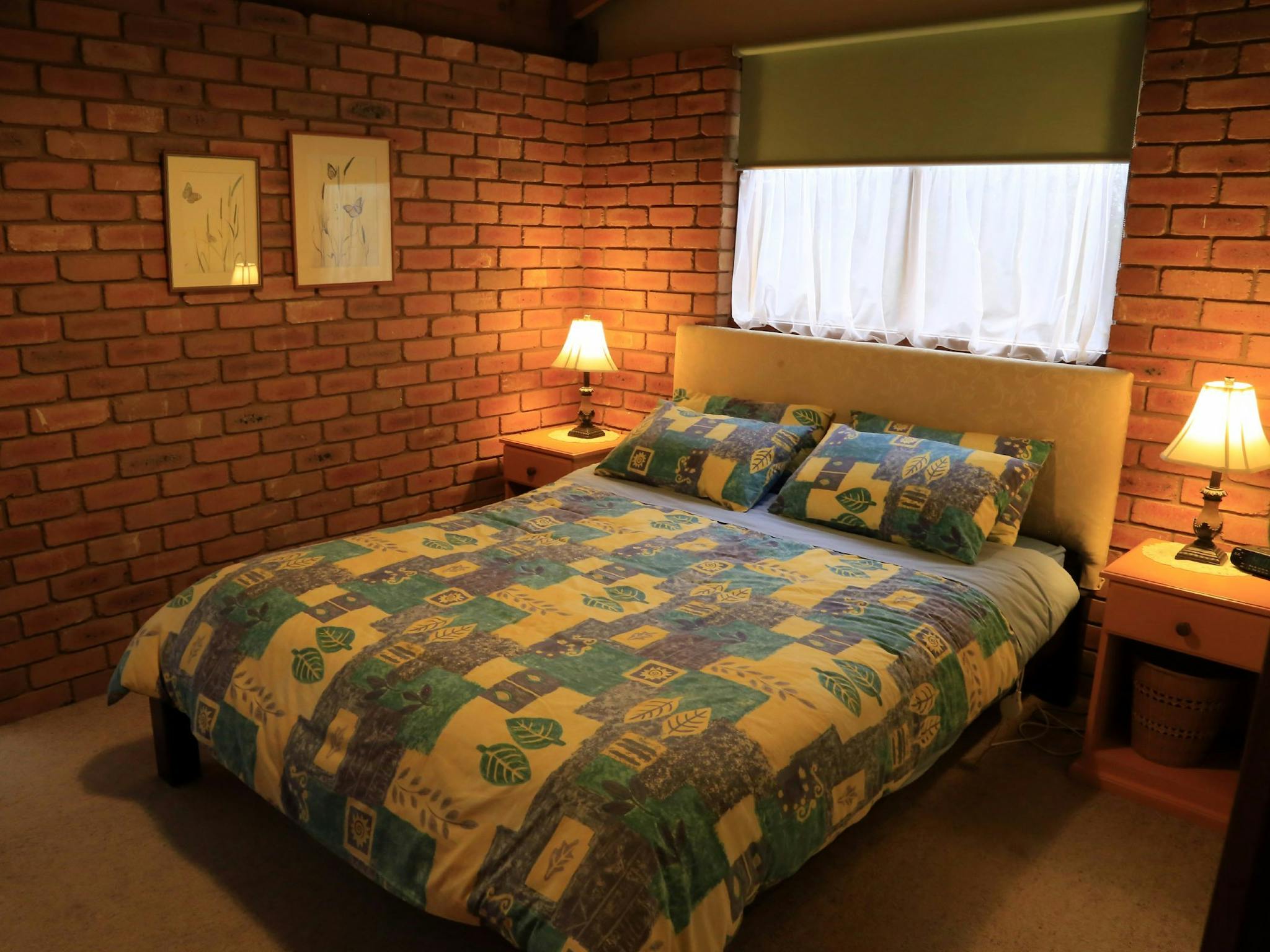 Spacious queen bed in the master bedroom