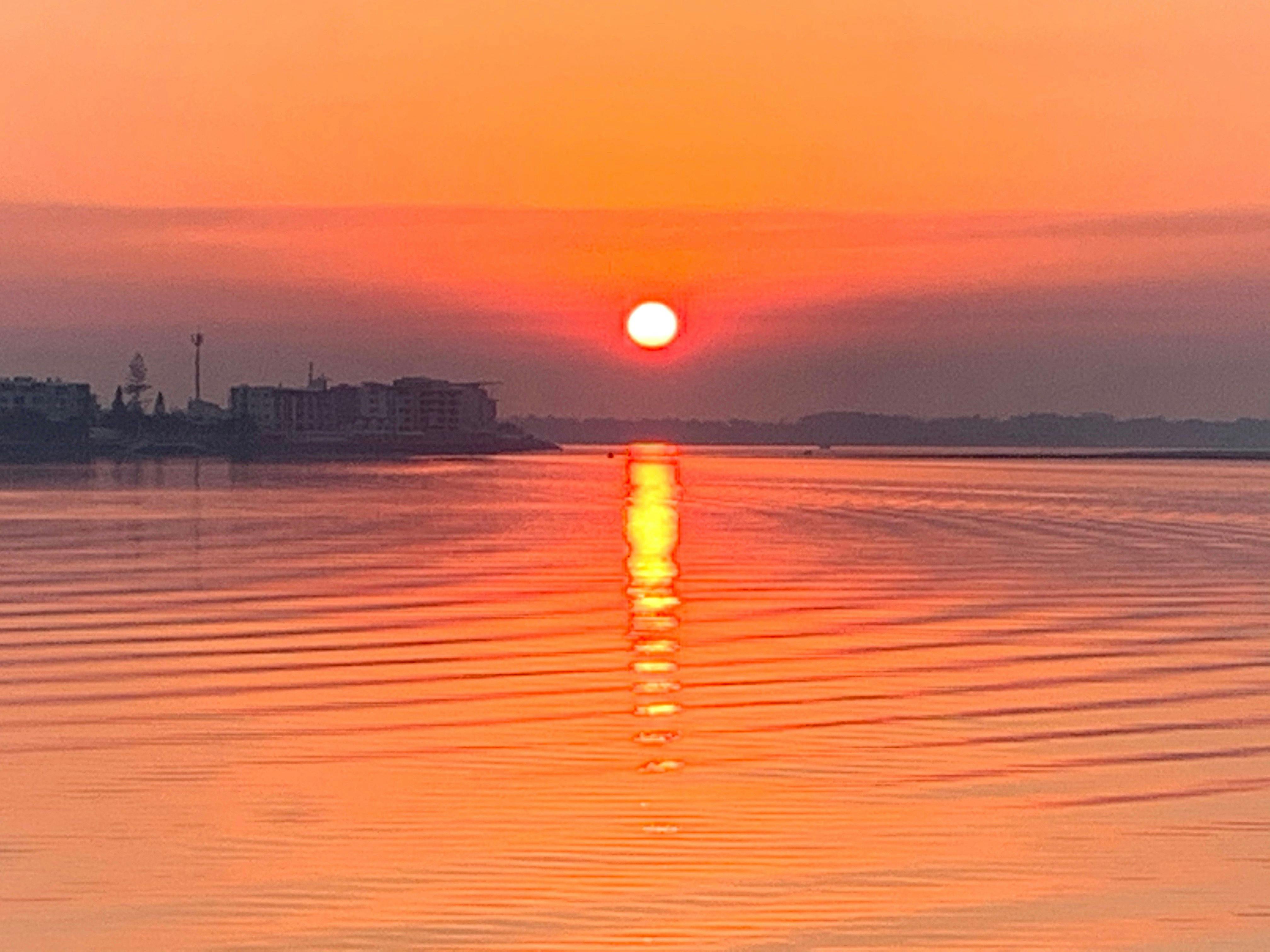 A red sunrise over Ballina, from all the fire's around November 2019