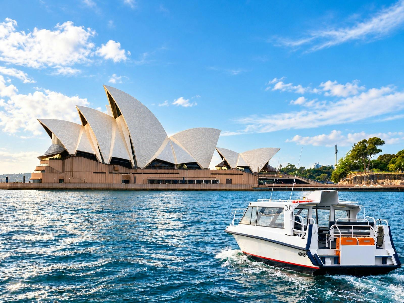 Private Sydney Harbour cruise near the Sydney Opera House