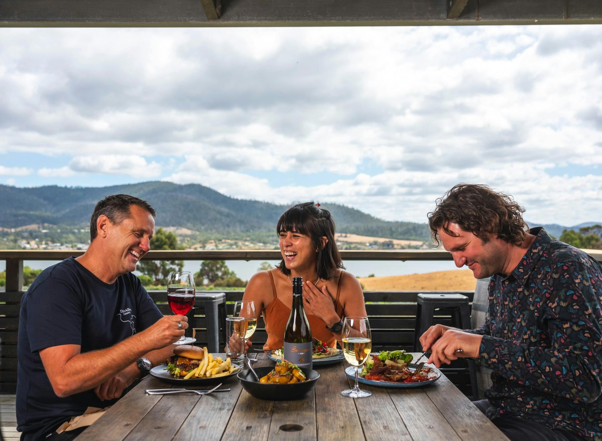 Included Bangor vineyard lunch + wine and chocolate pairing tasting experience