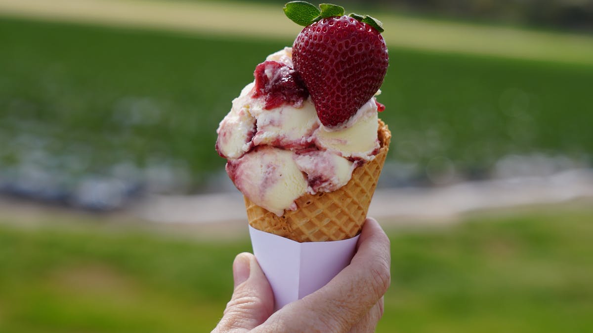 Ashbern Farms strawberry ice cream