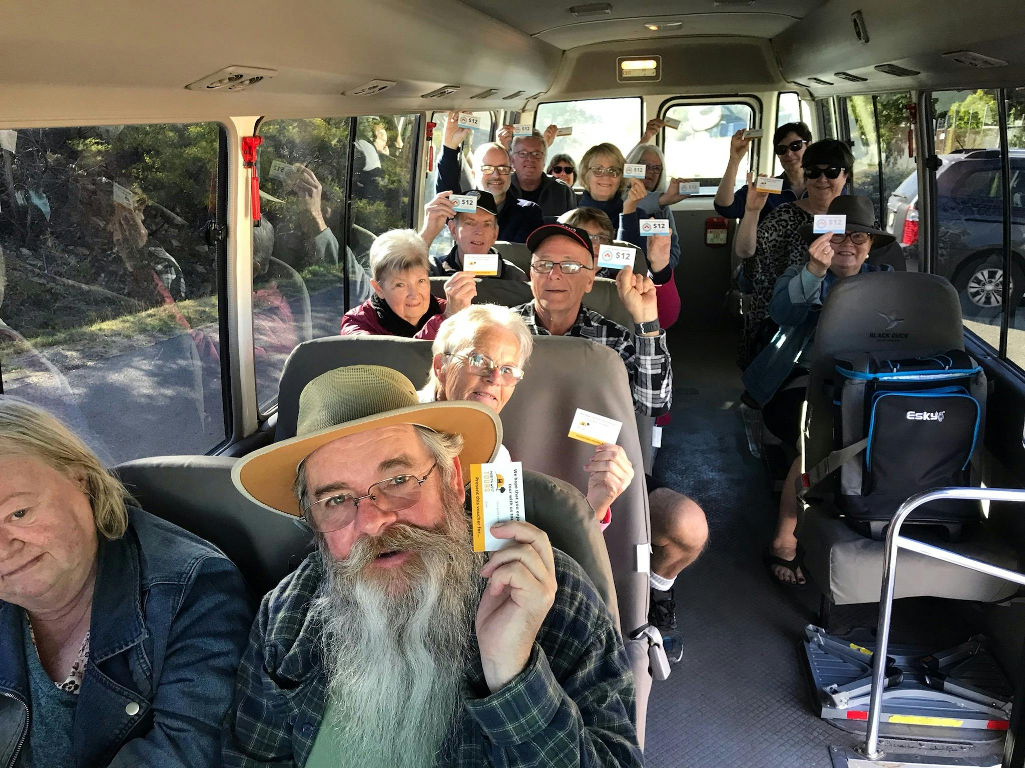 Guests of Northw West Tours enjoying their tour