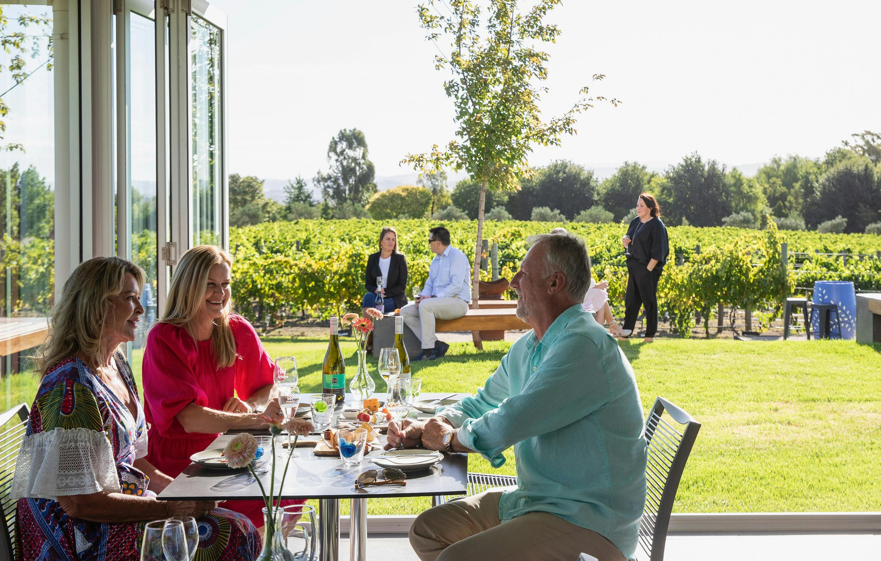 Terrace Dining with views to outside