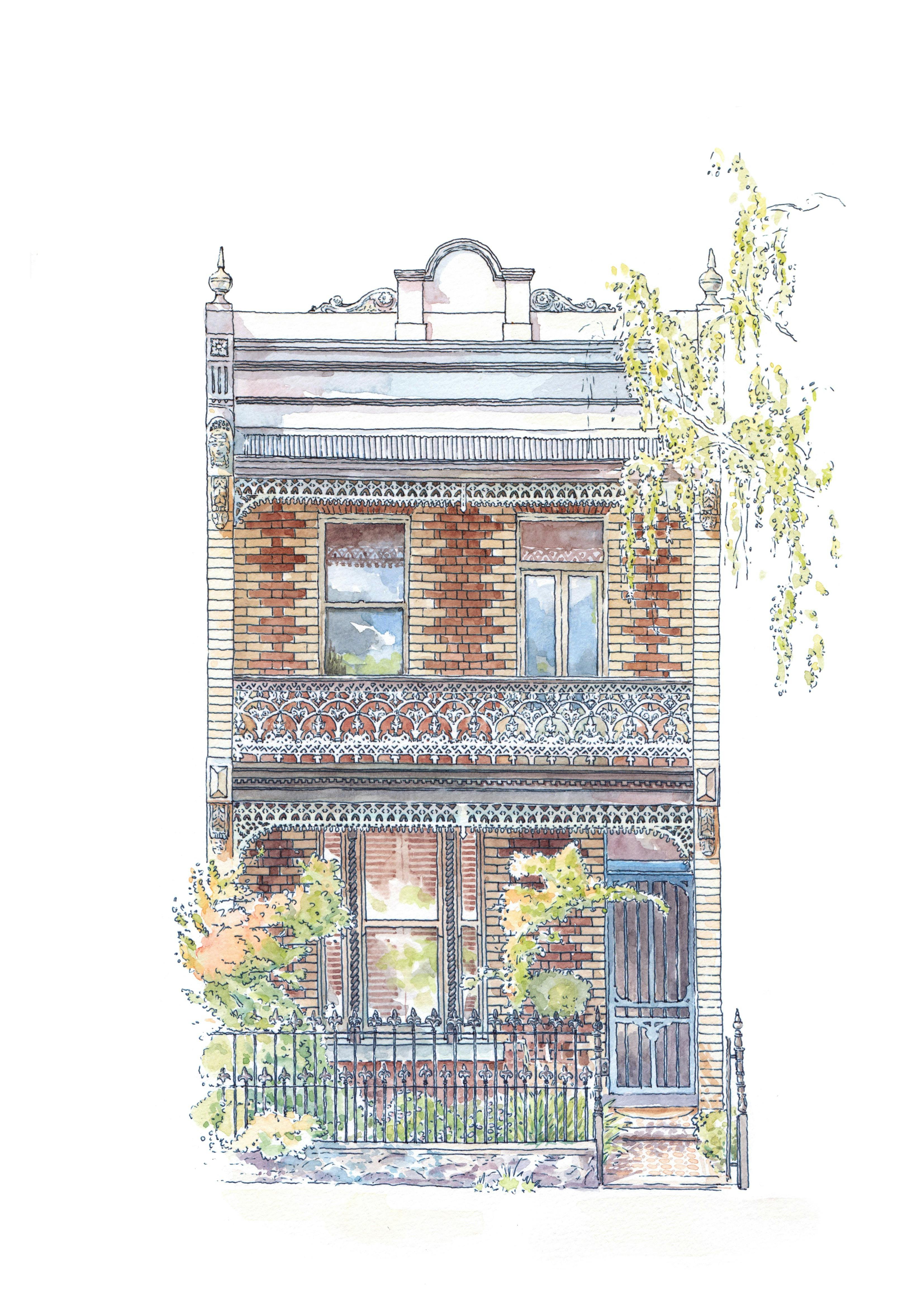 Giclee prints, water color, 100% Cotton Rag, A4