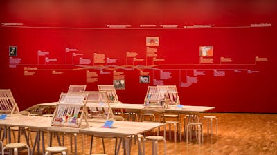 Exhibition engagement space for visitors
