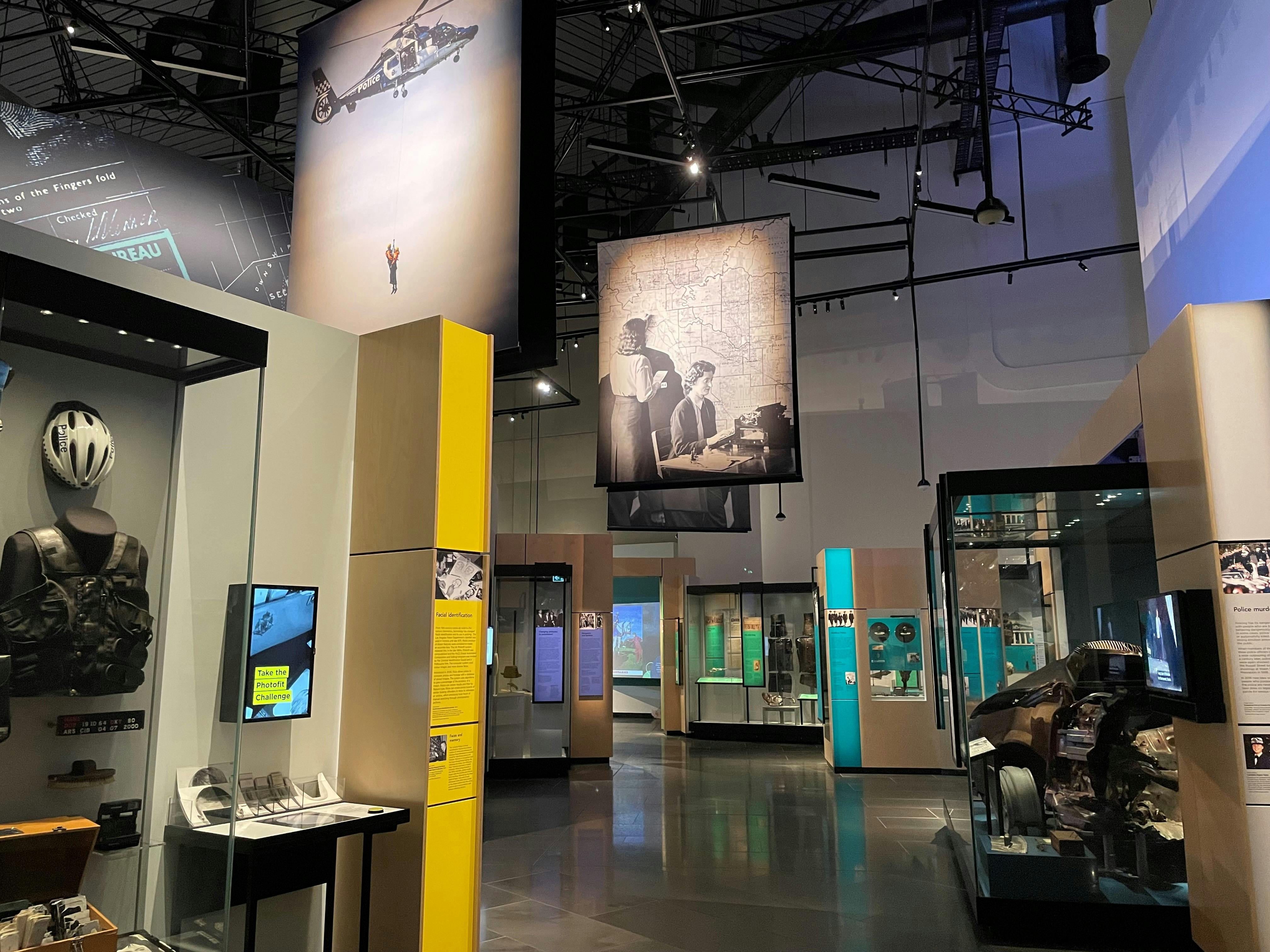 Interior shot of the museum's permanent exhibition