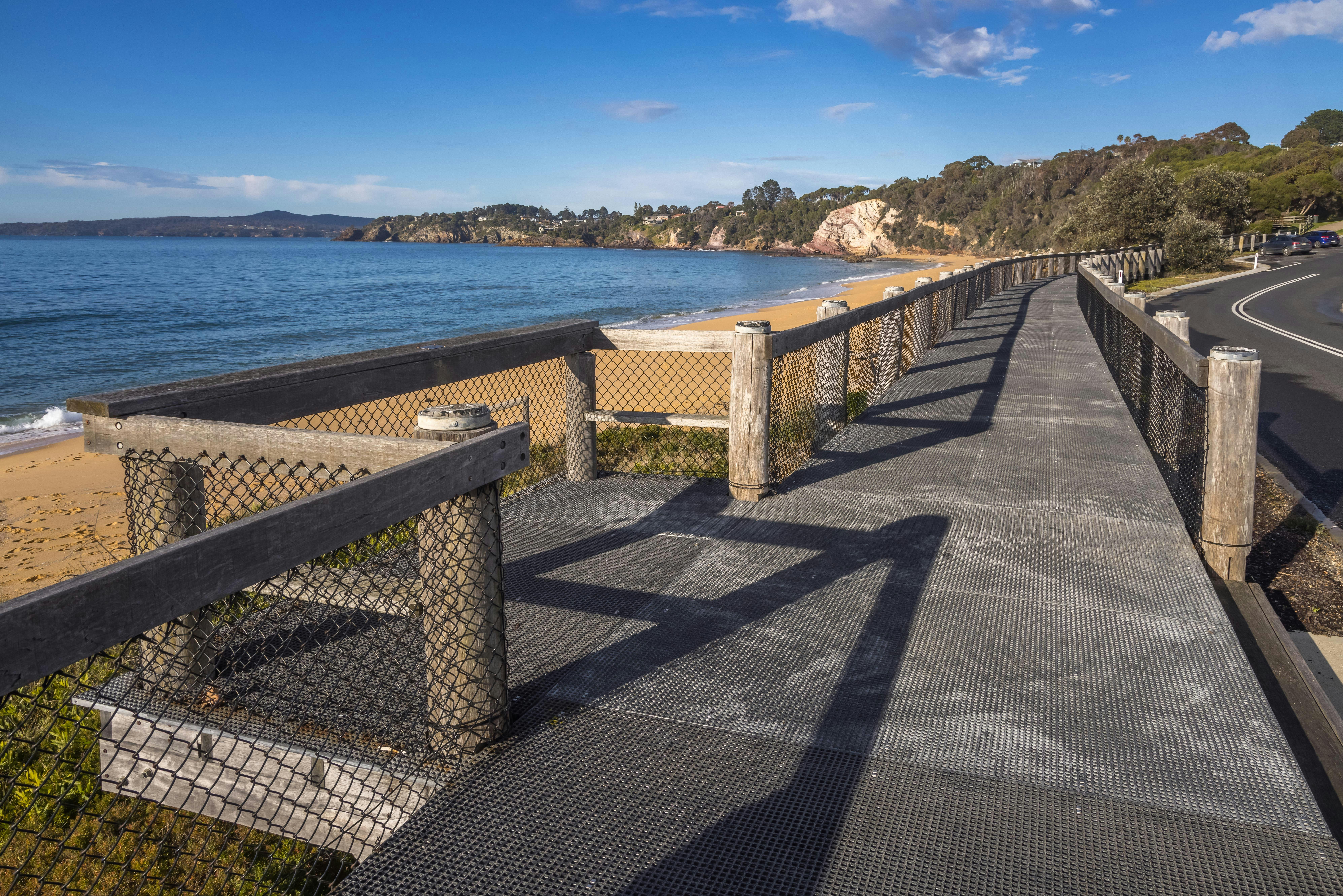 Lake Curalo Boardwalk, Eden, walks, boardwalk, lagoon, Sapphire Coast, South Coast, beach walks
