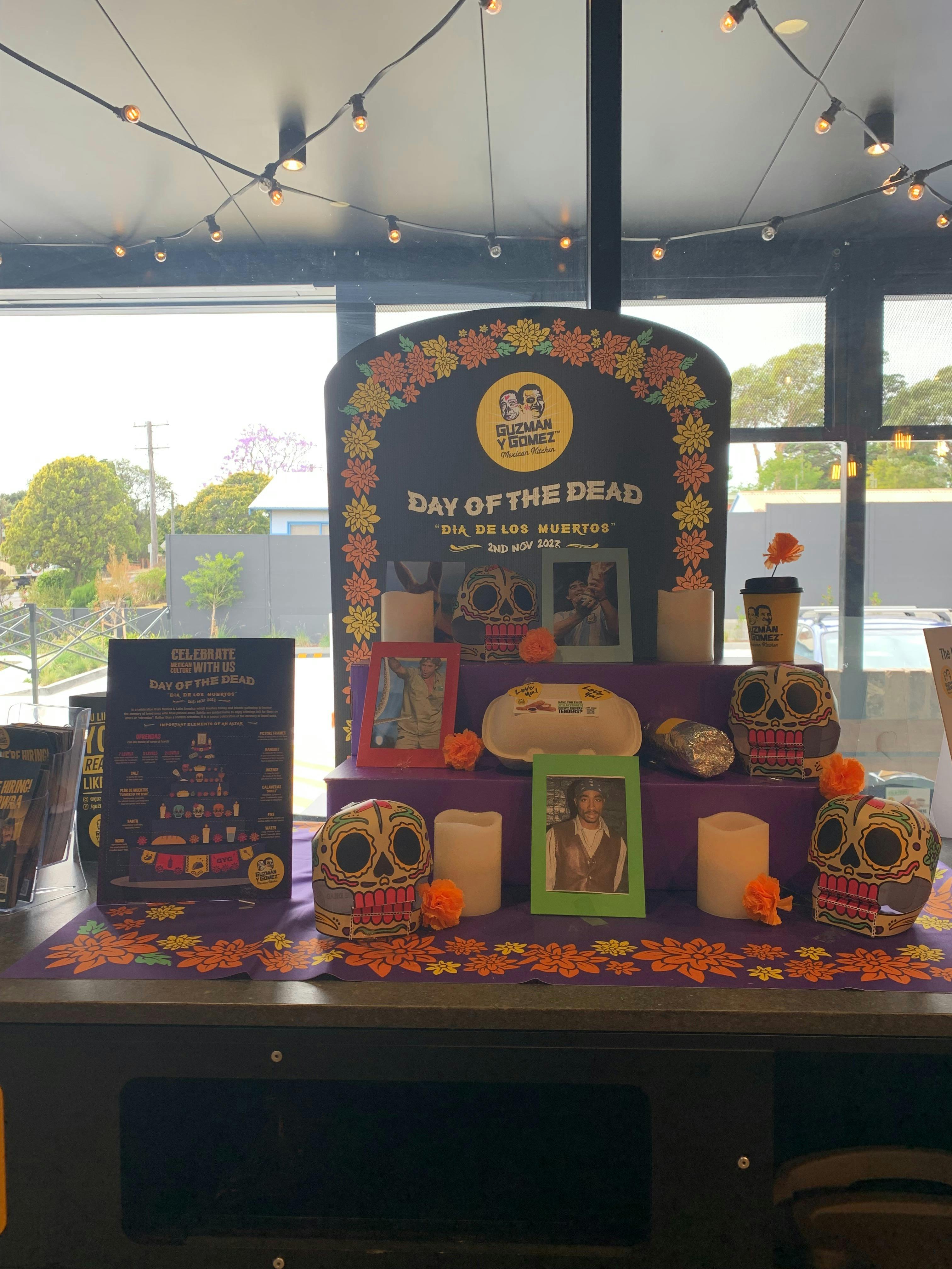 staff prepared this alegoric althar