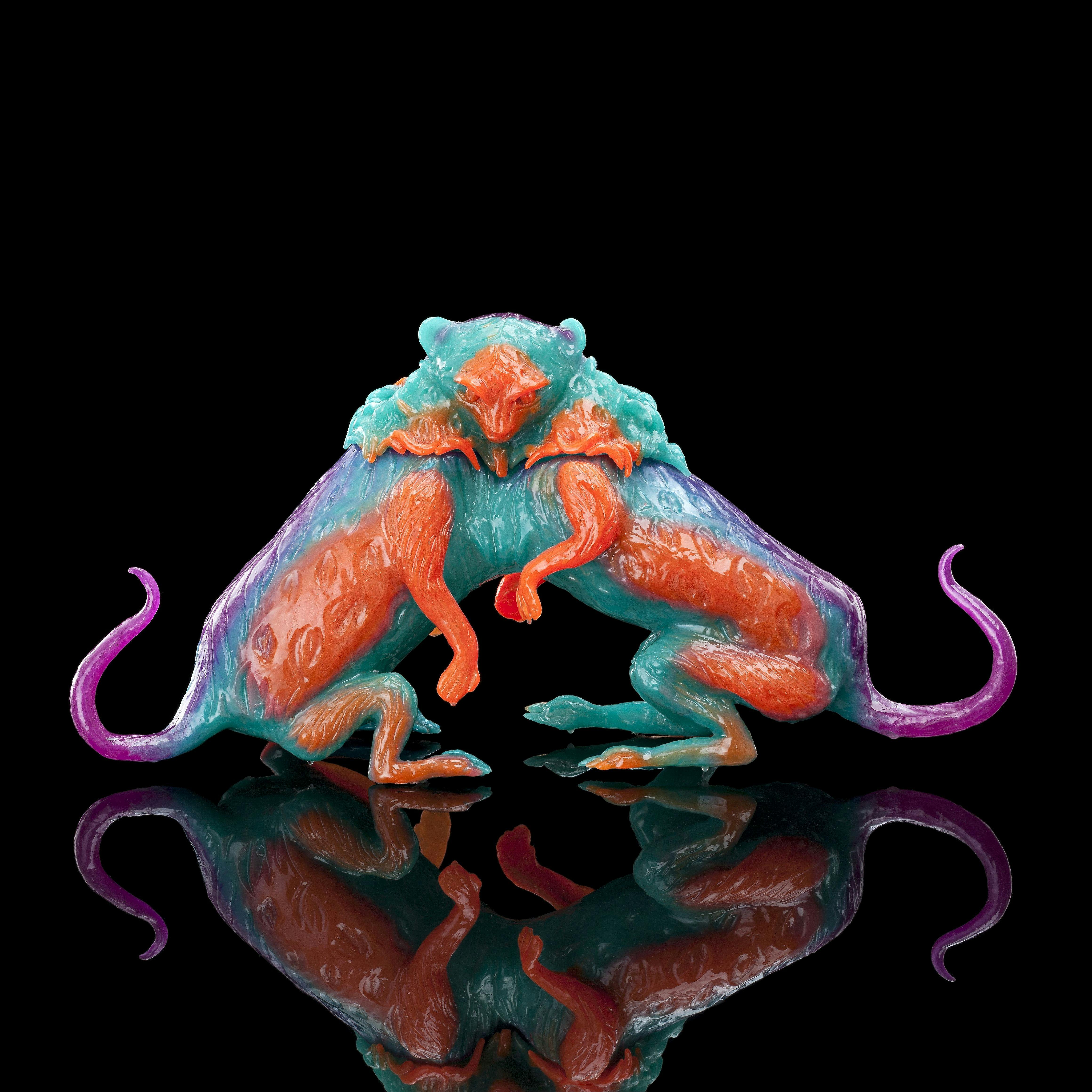 Kate Rodhe, Mutant Kitten Vase, 2015, polyurethane resin, Photographer Graham Baring