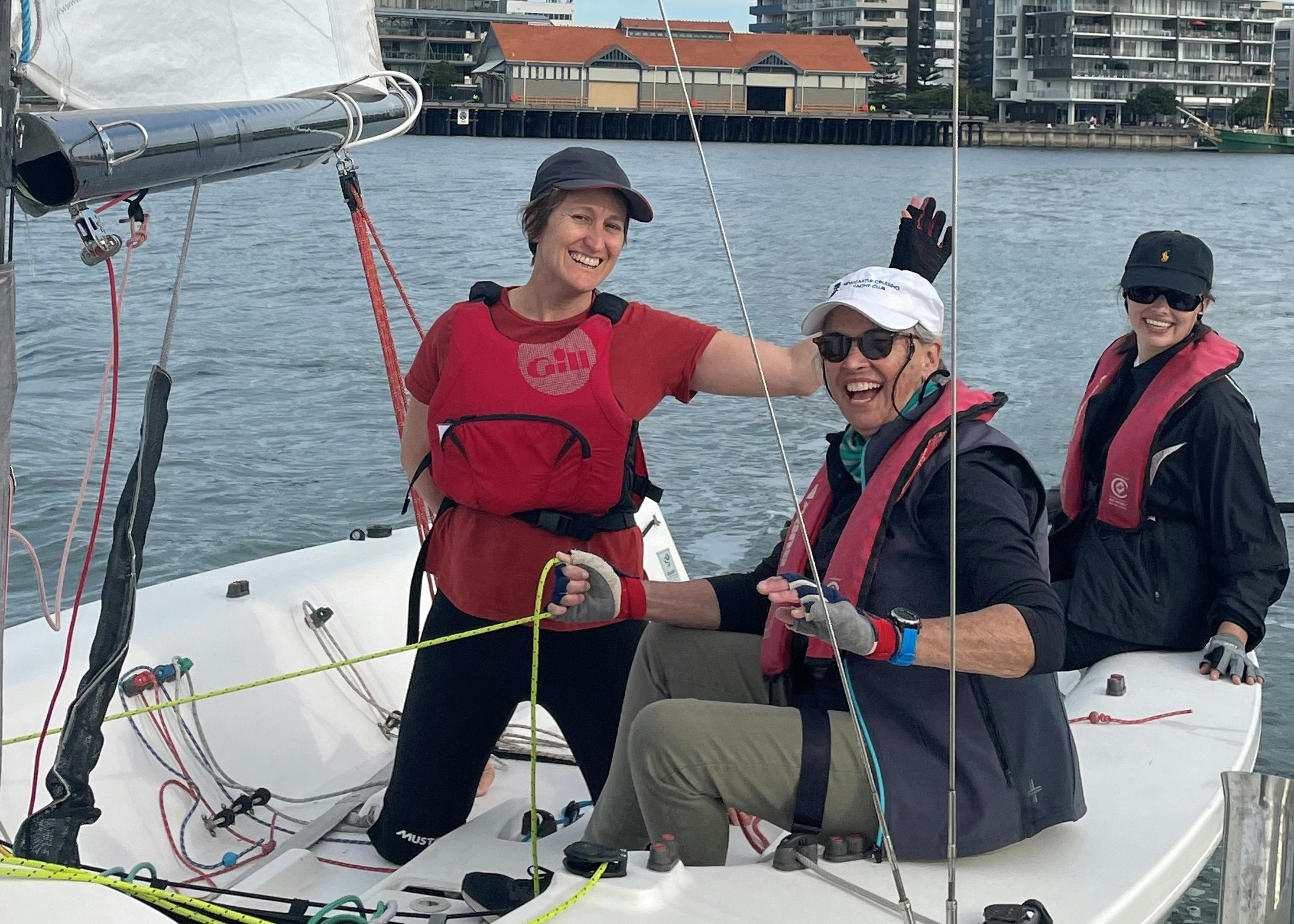 Women sailing in Newcastle